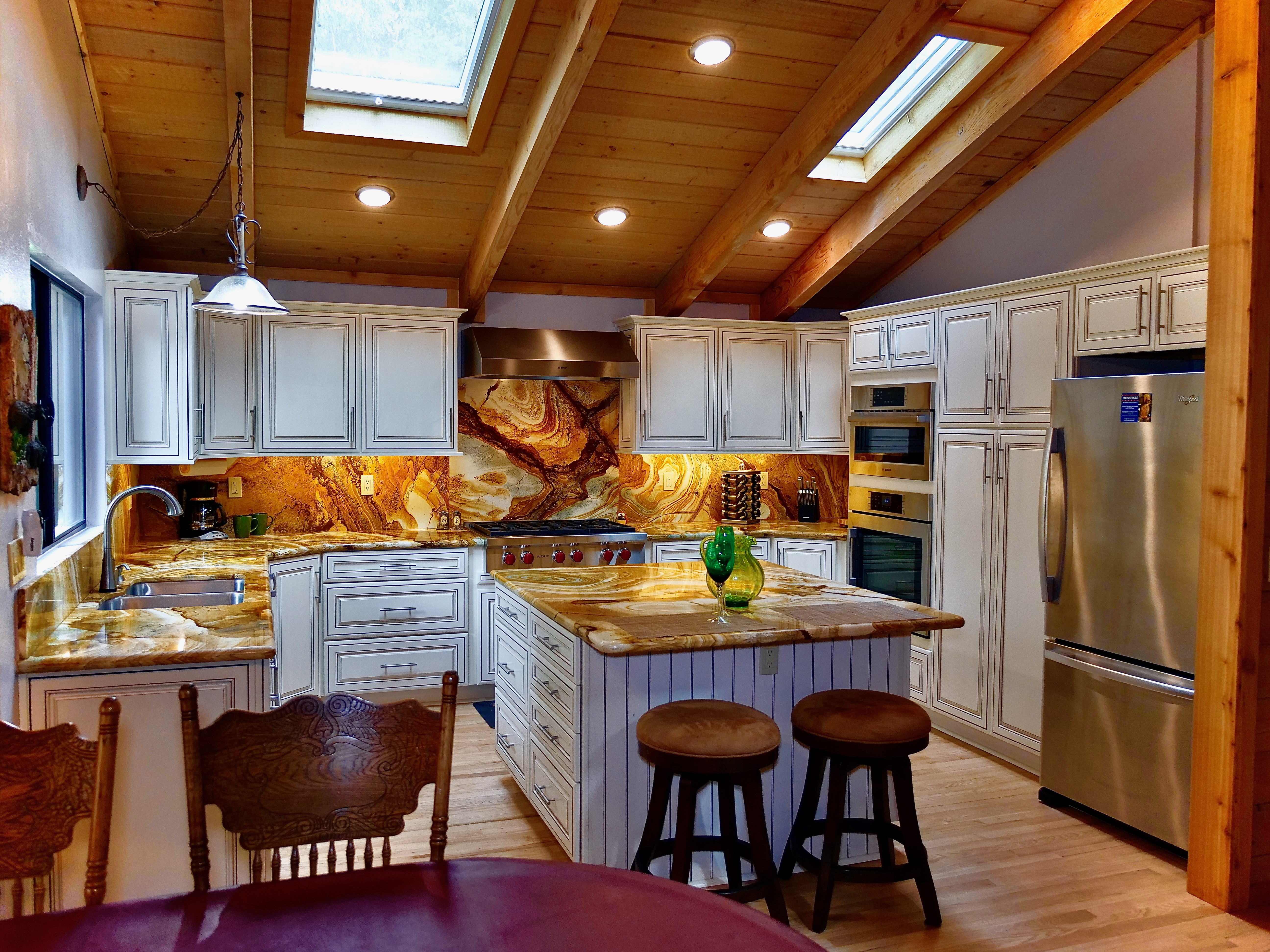 Newly remodeled kitchen, fully equipped with ample counter space-Original