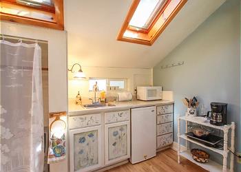 Cute kitchenette that provides the essentials for the inner chef