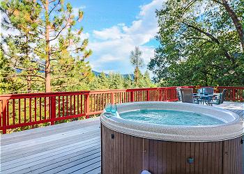 Take a dip in the hot tub and enjoy the view!