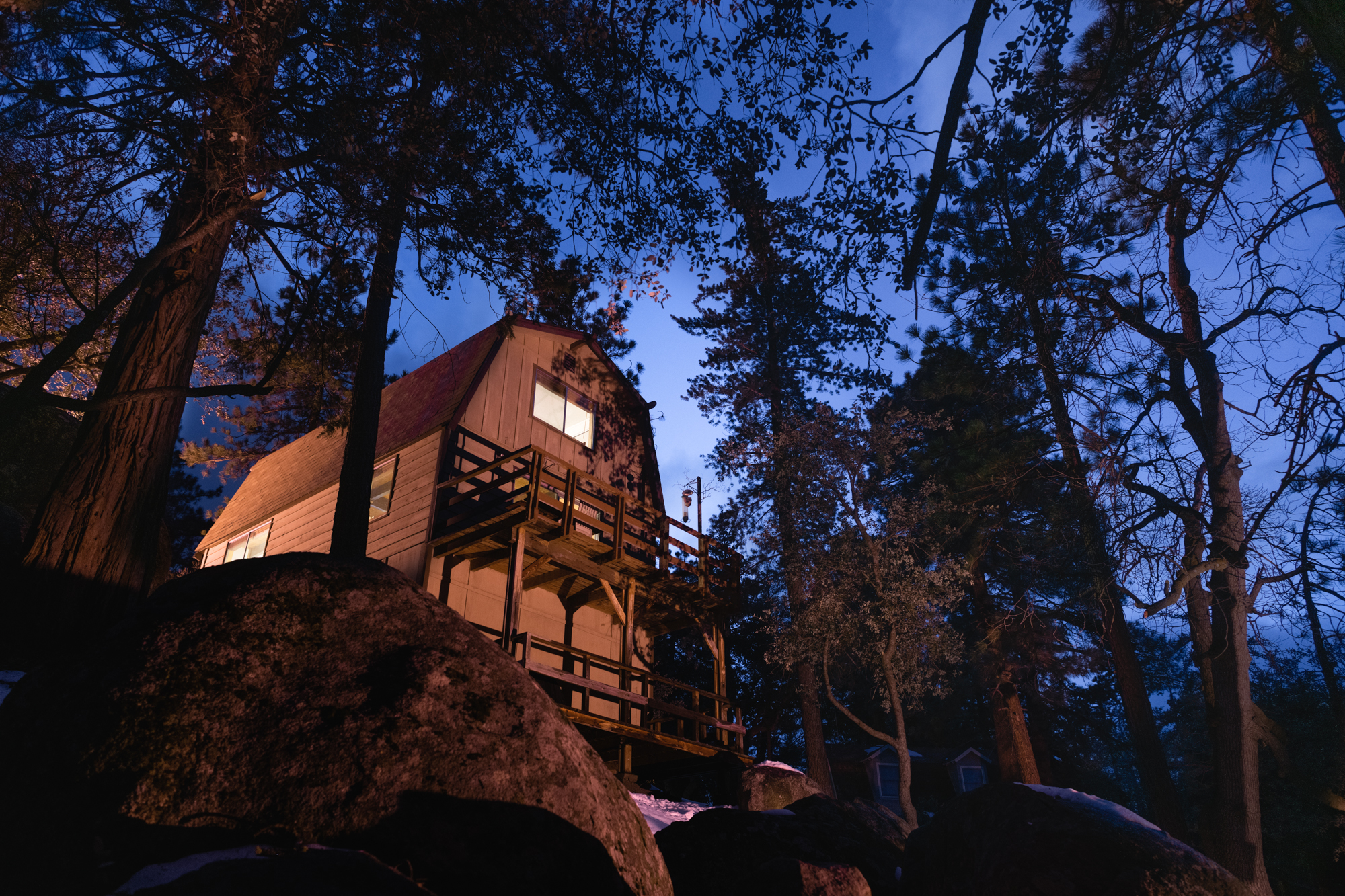 Scout's Hideaway at night.-Original