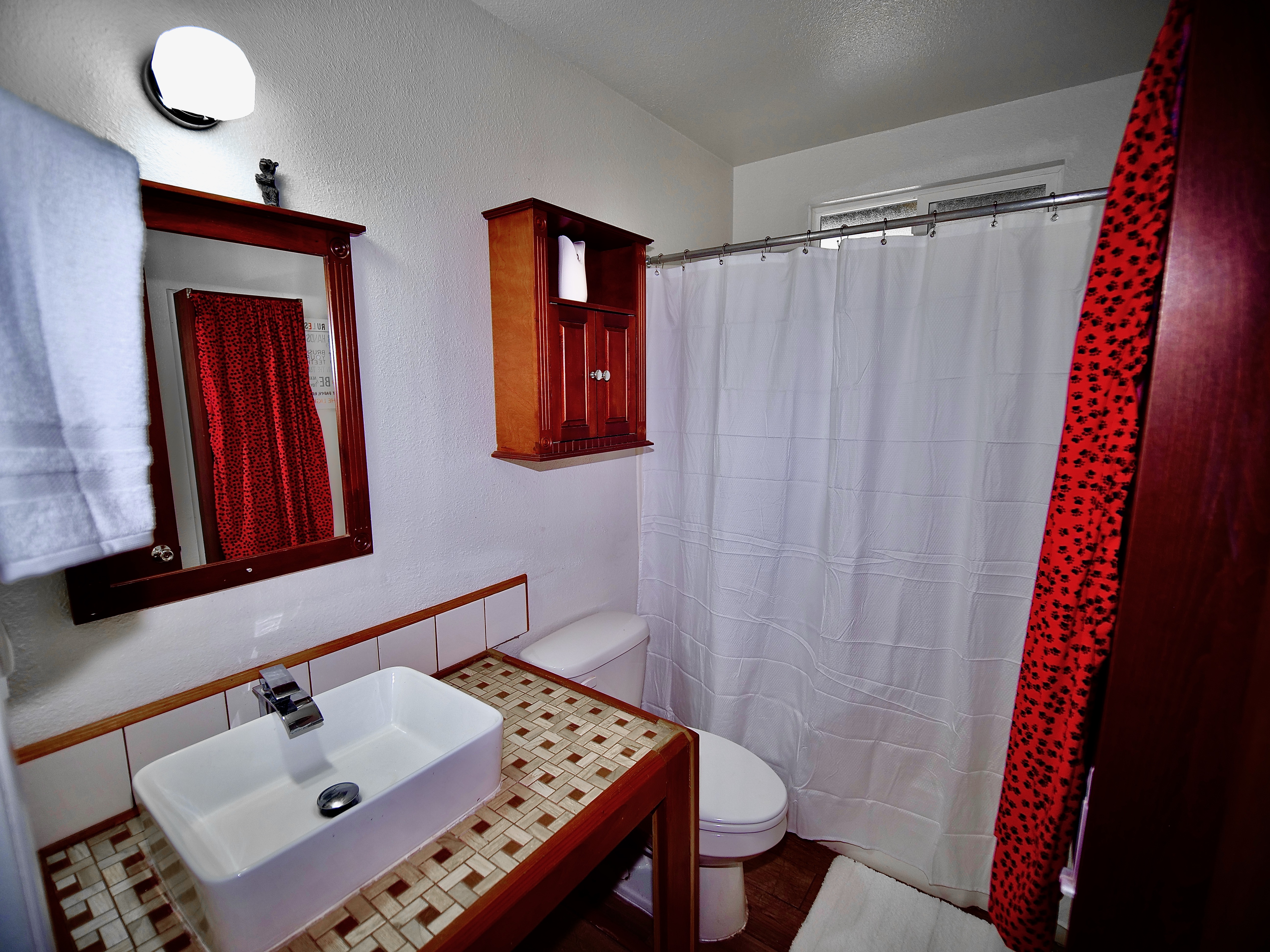 Bathroom with shower.-Original