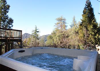 New hot tub with great views