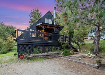 This beautiful Chalet is nestled in the pines.
