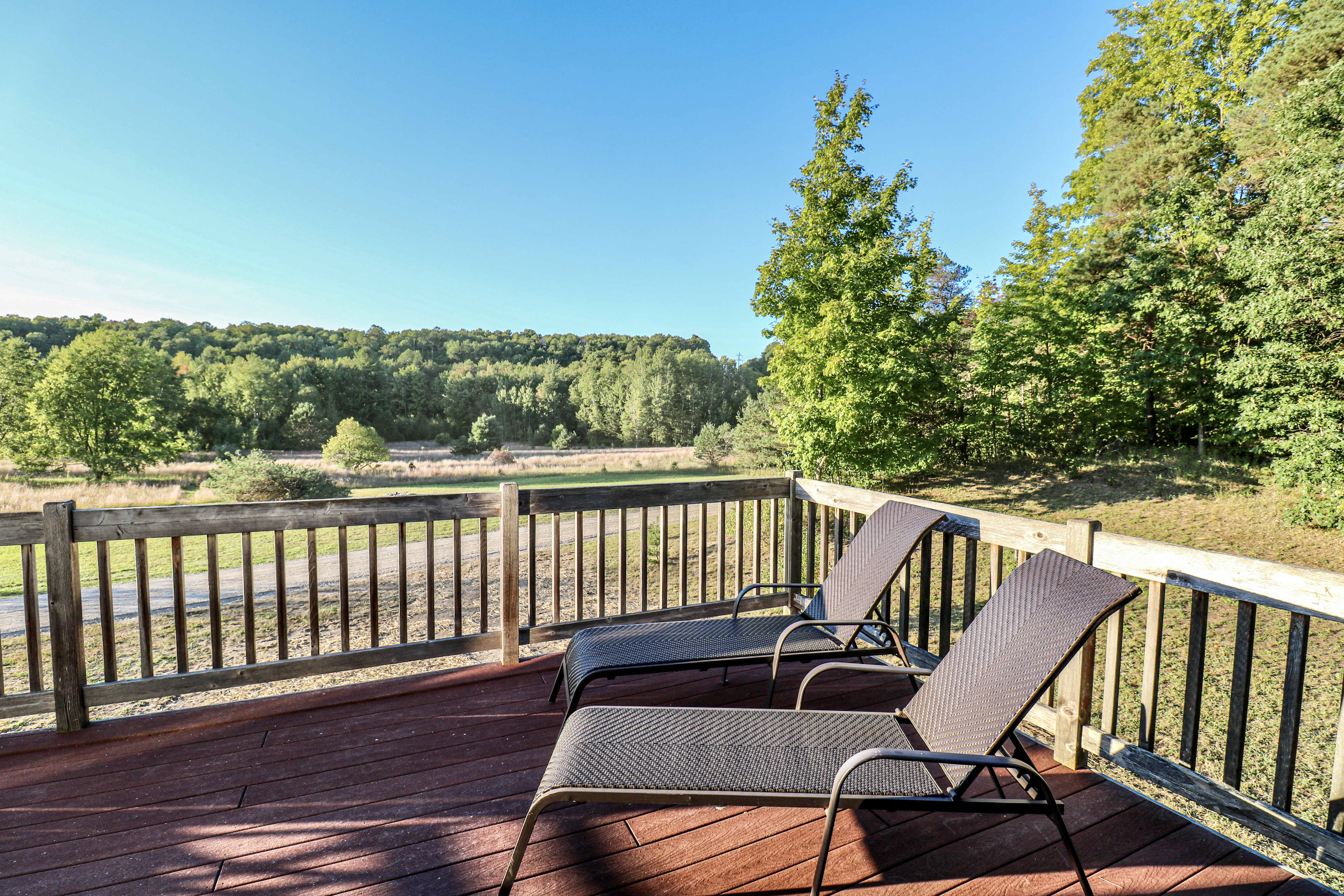 Upper Level Deck With a View
