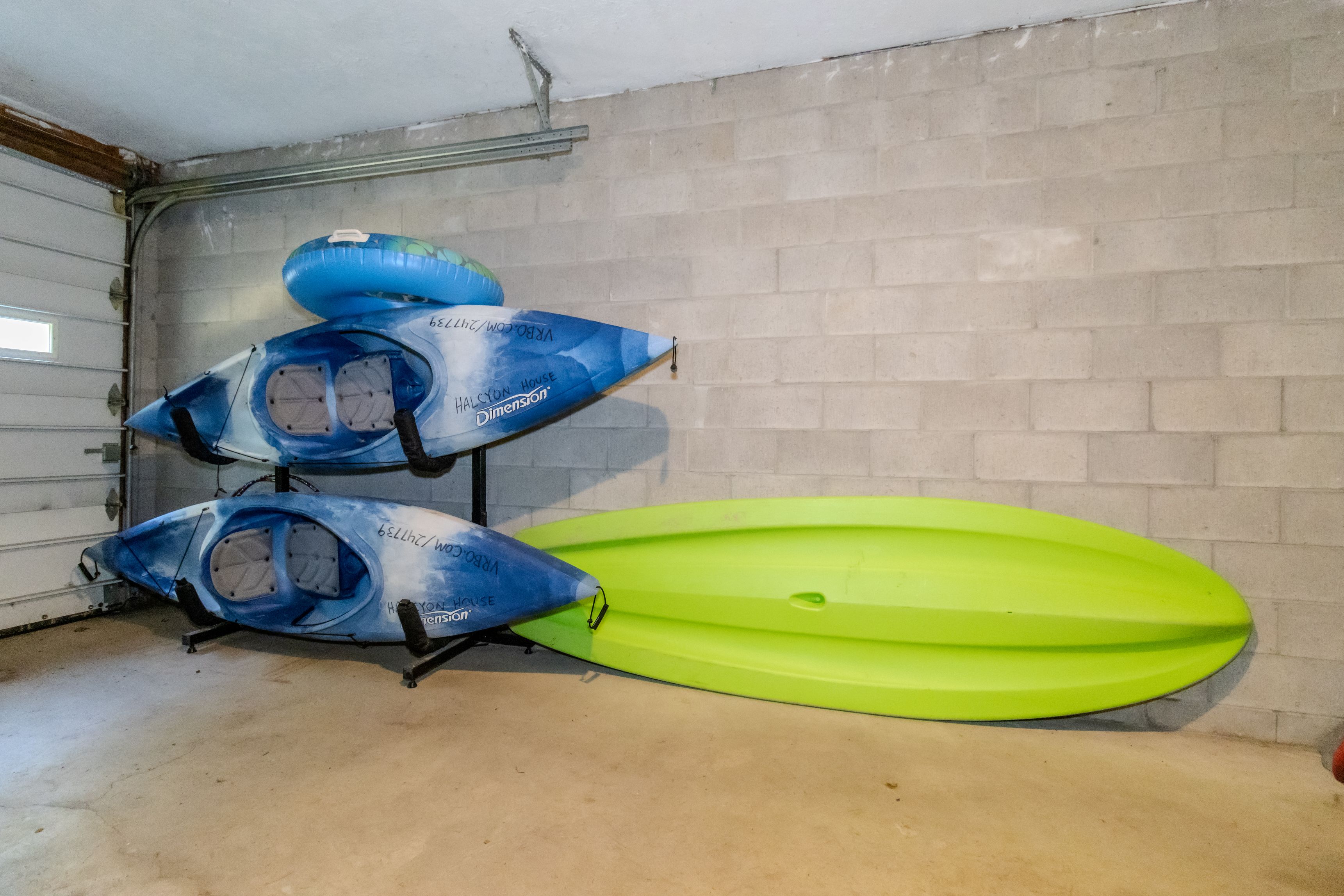 Water Toys in the Garage