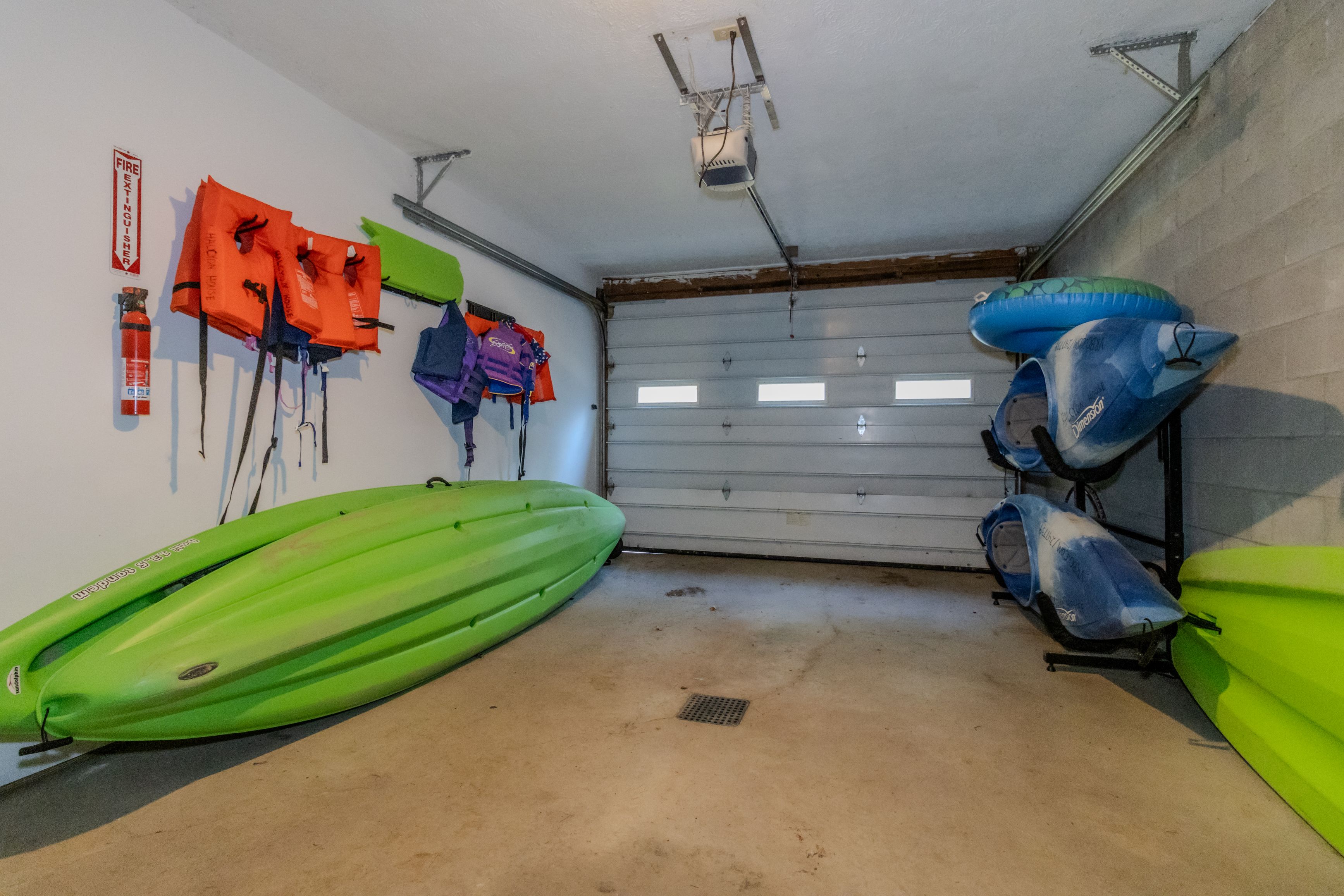 Water Toys in the Garage