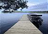 Private 40 ft+ long dock has room for multiple boats.