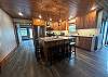 Full kitchen with large island that seats 5.
