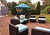Patio with seating Patio with seating