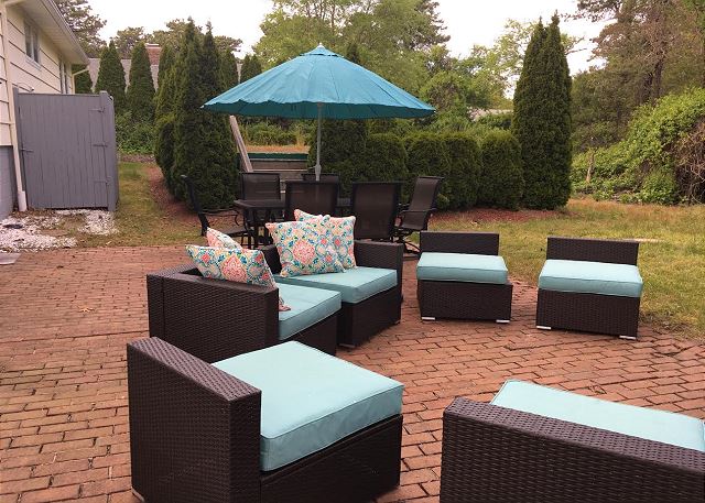 Patio with seating Patio with seating