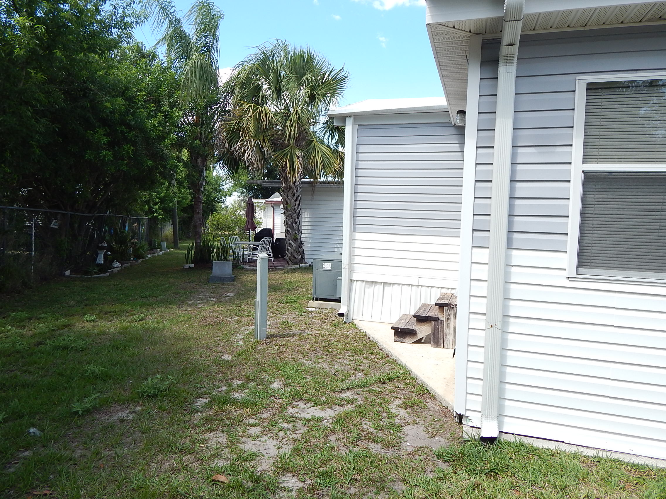 Rear of home