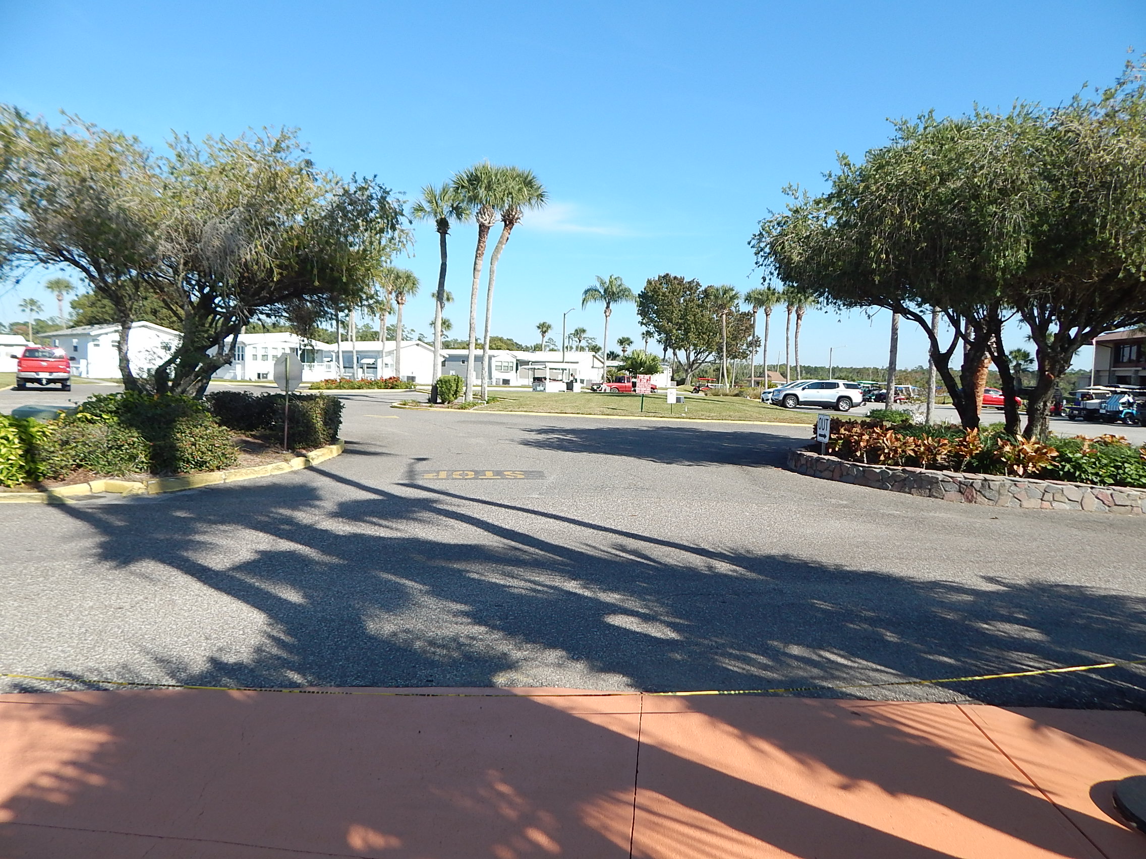 Proximity to Club House for ease in backing in