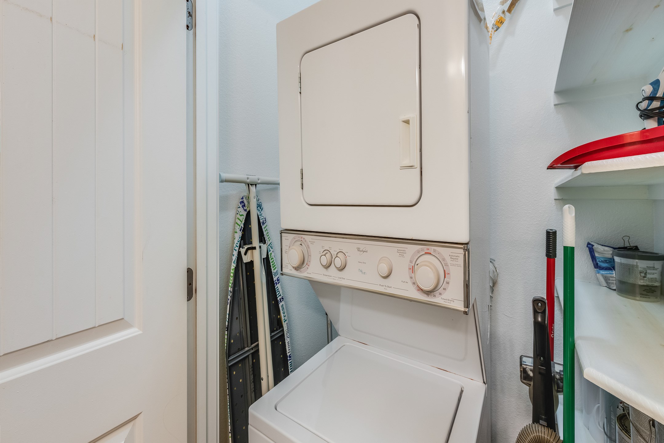 In-condo washer and dryer for your convenience