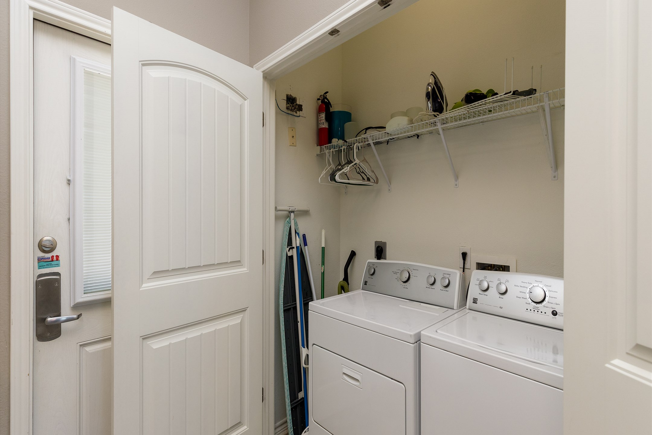 Washer and dryer on first floor for your convenience 