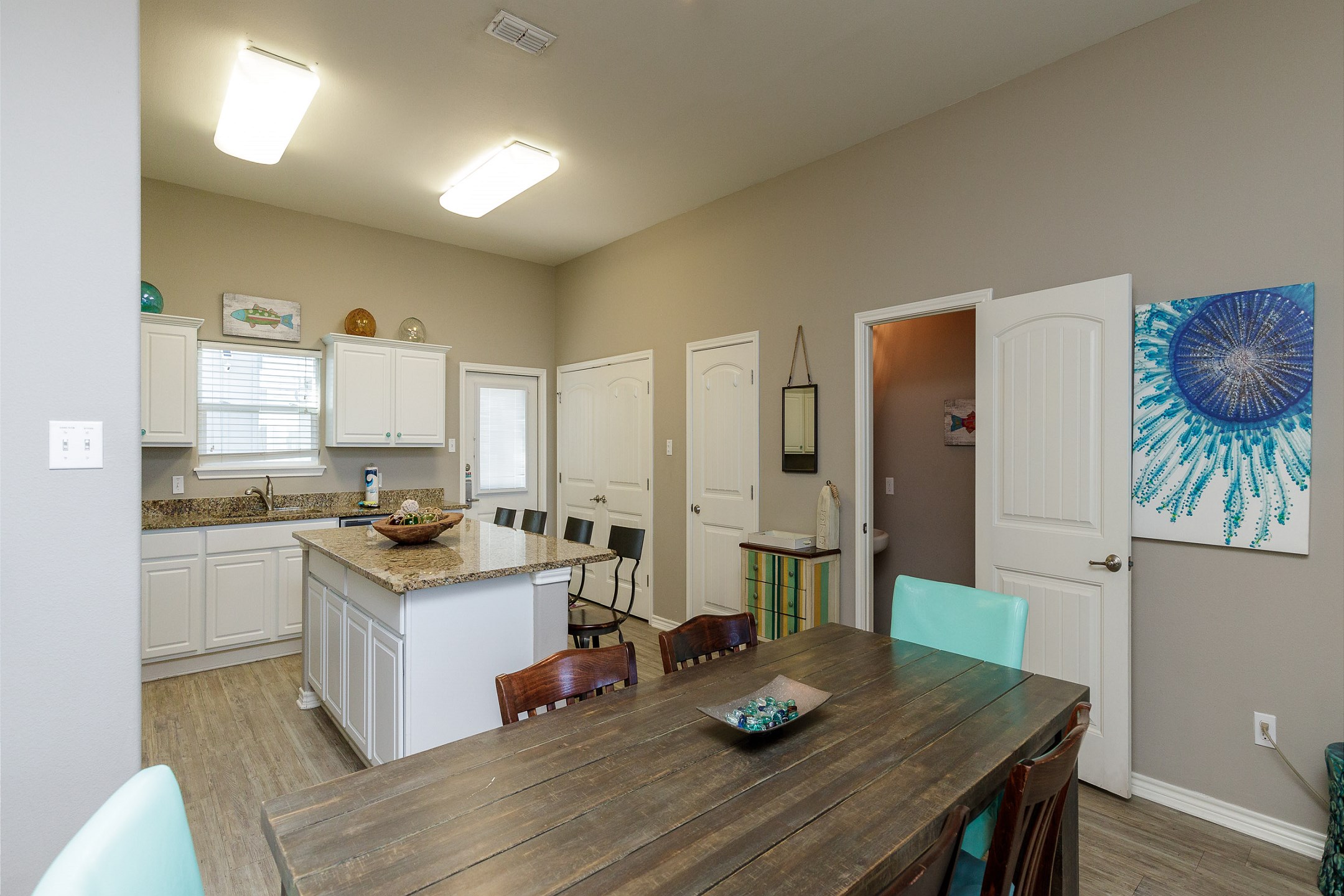 Dining area with easy access to the gourmet kitchen