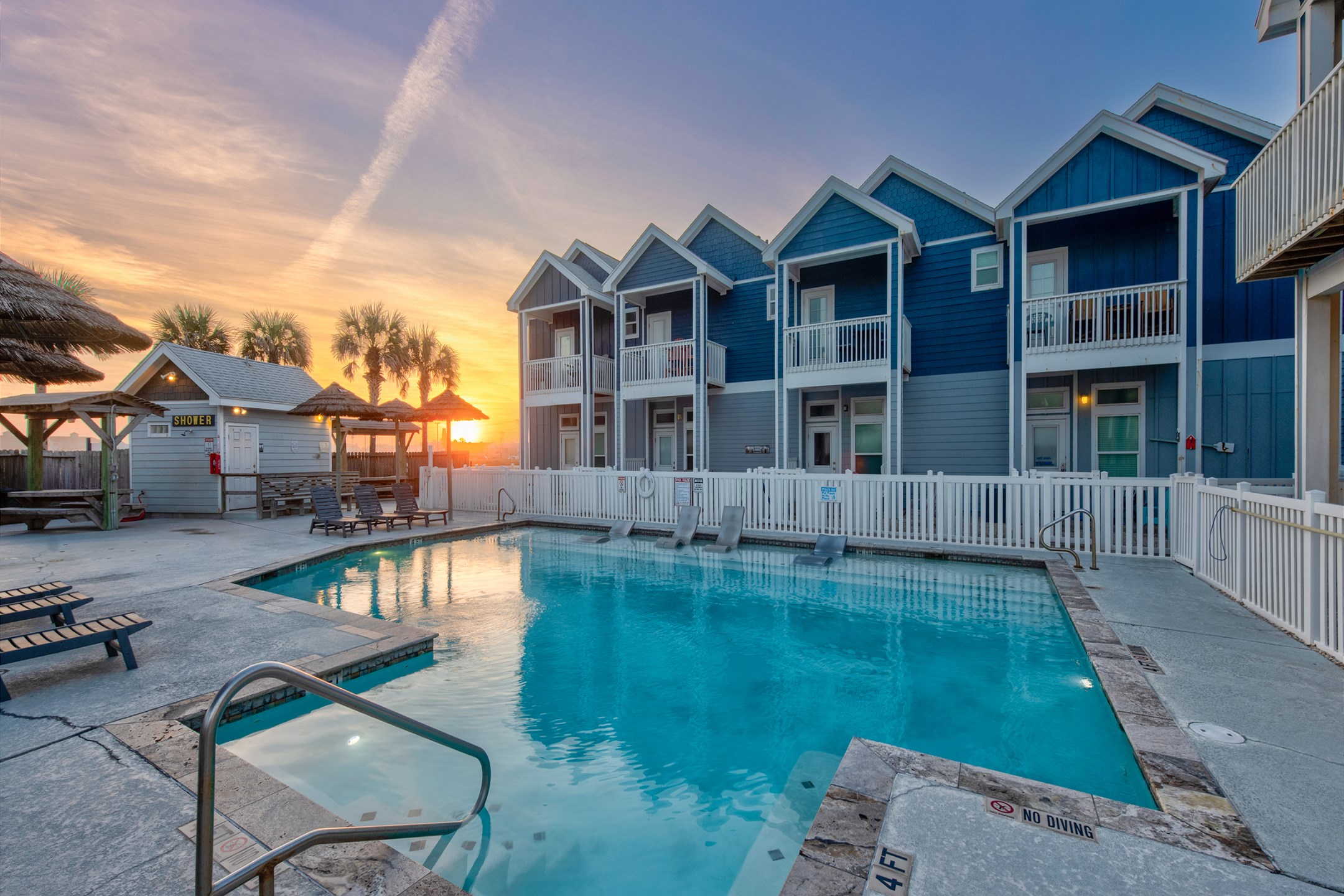 Elevate your vacation and spend time in the refreshing pool while watching the sunsets