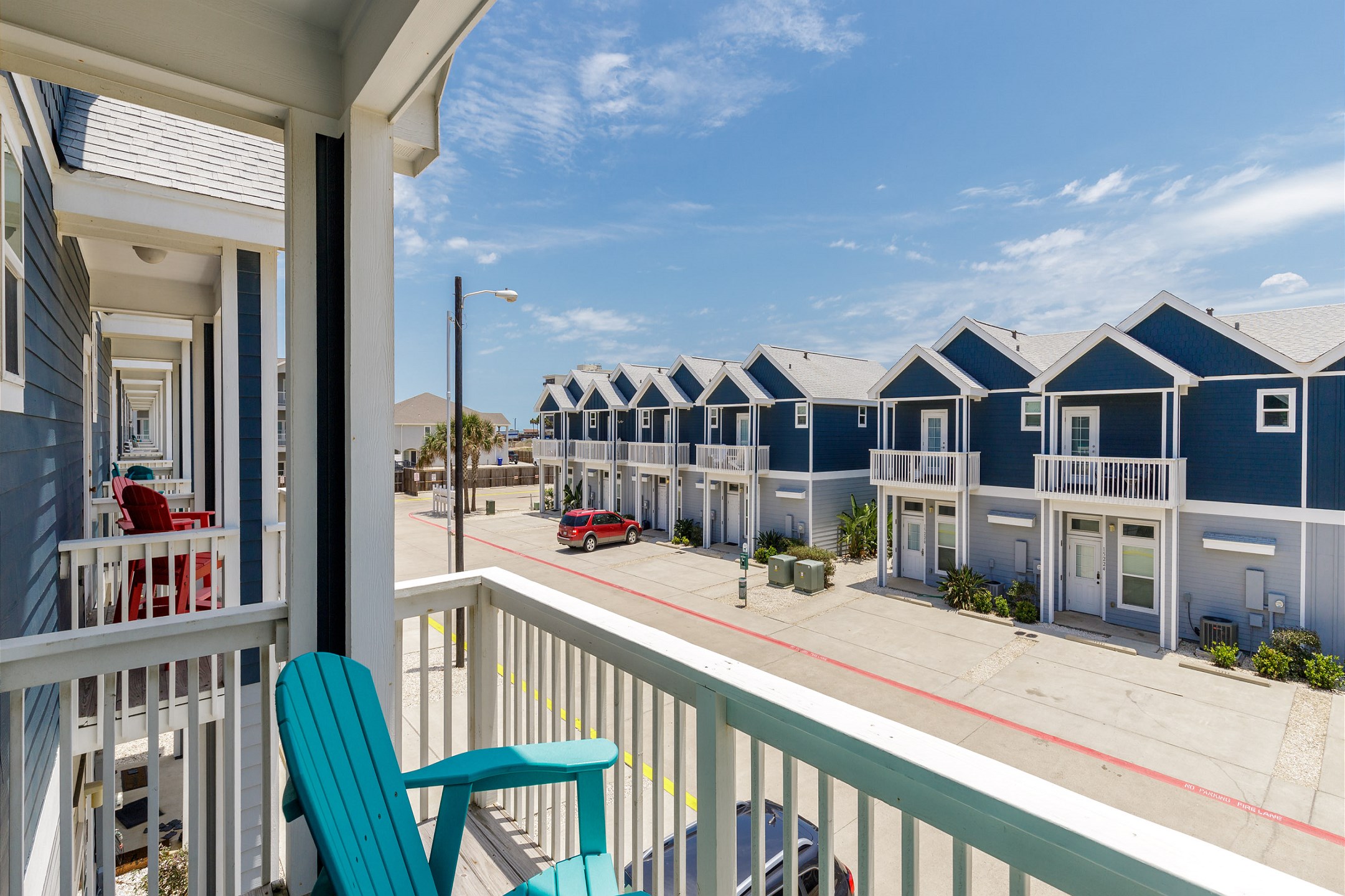 Listen to the waves crash onshore from the private balcony off the second floor primary bedroom
