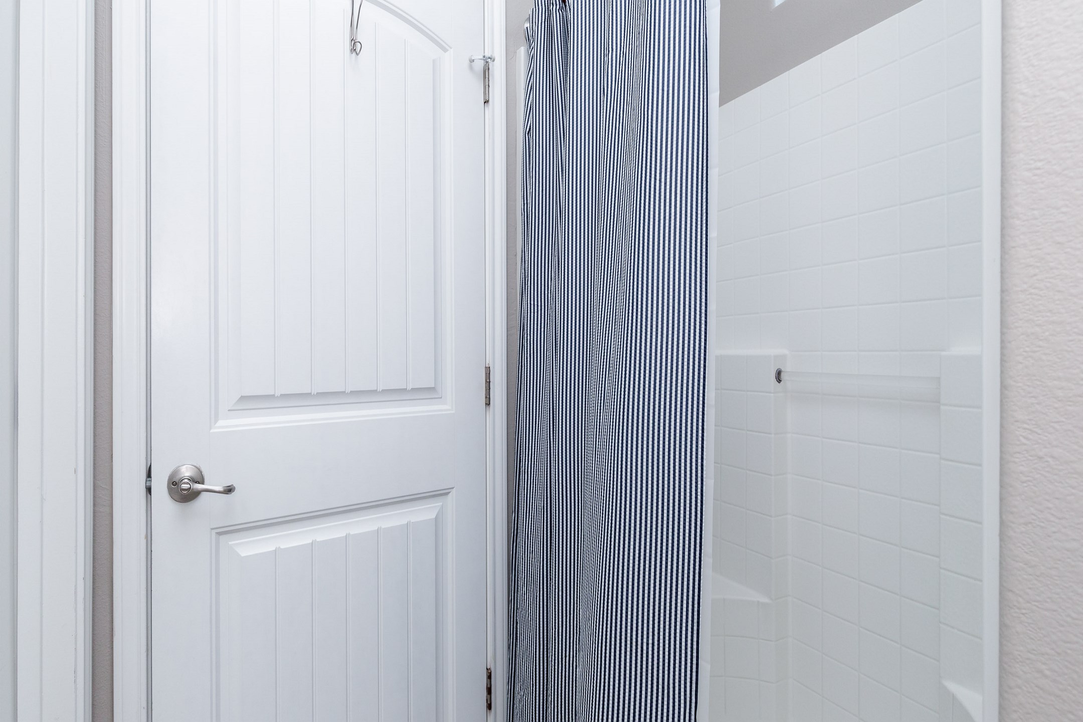 Primary bathroom with walk in shower 