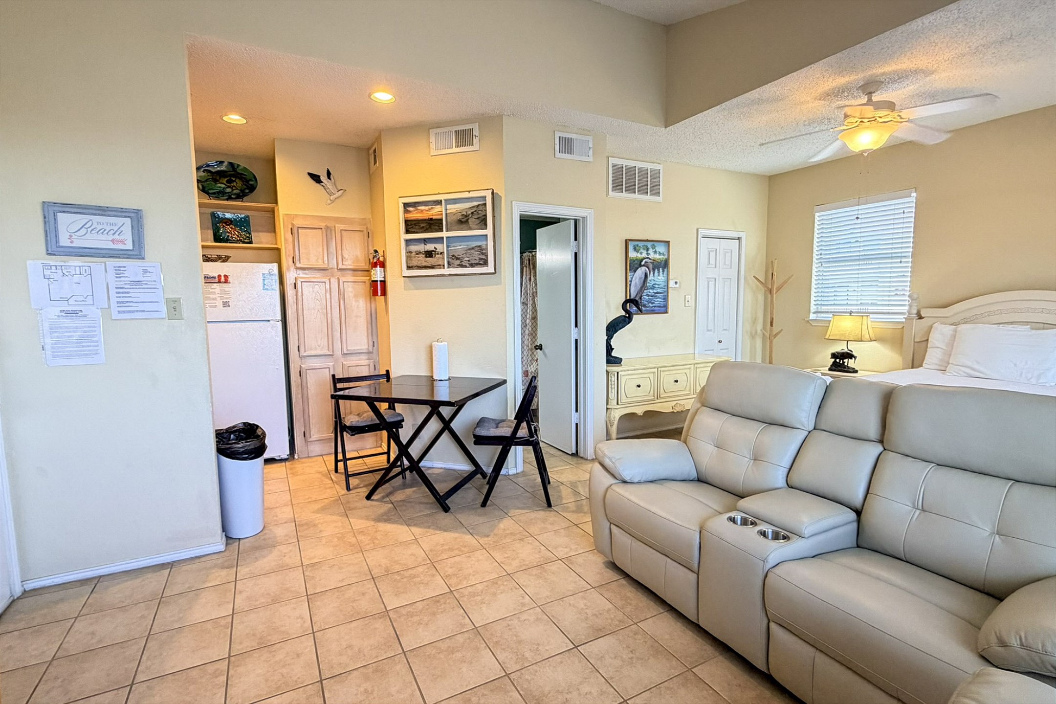 Bright and airy living space with natural light shinning in 