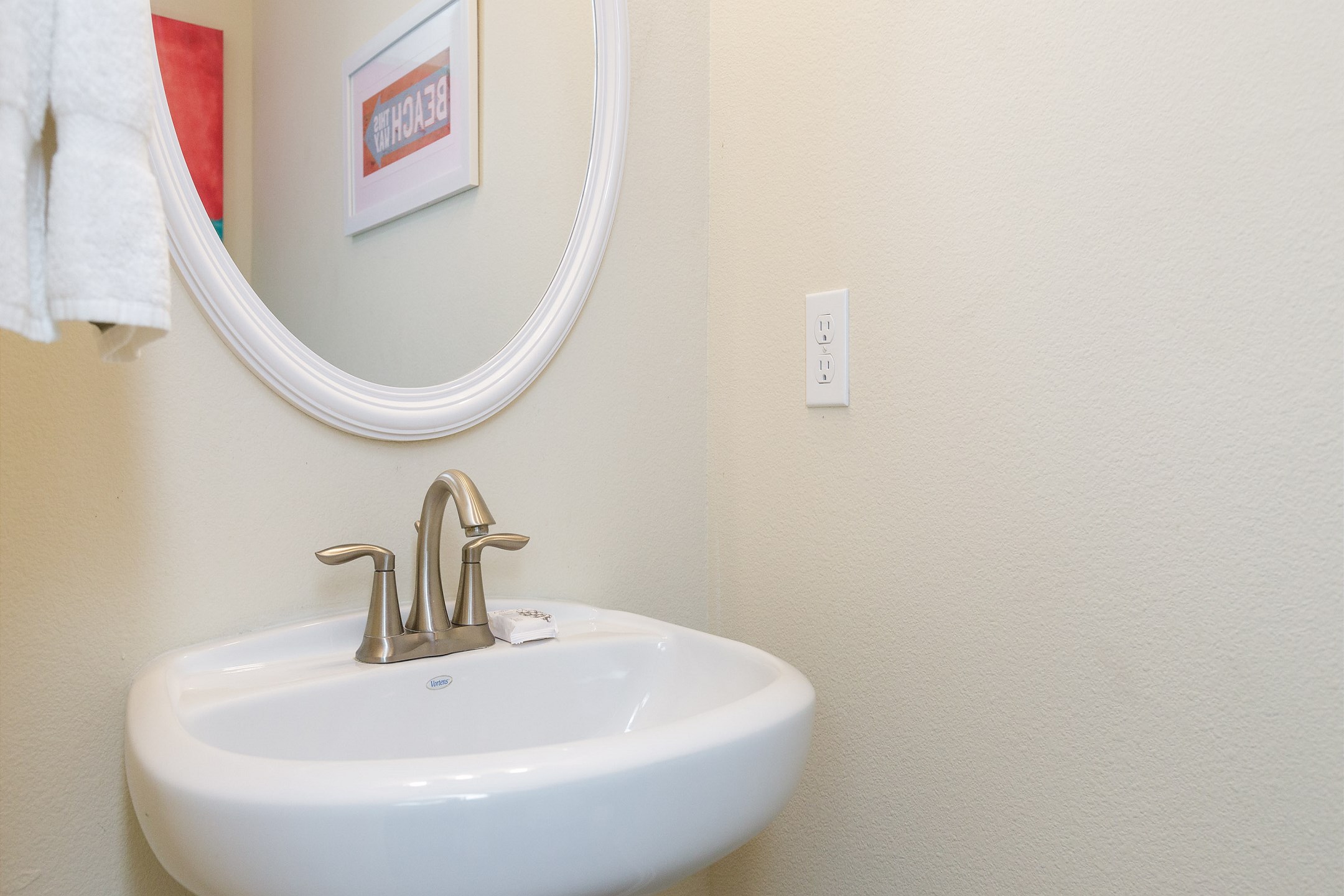 Half bathroom on first floor