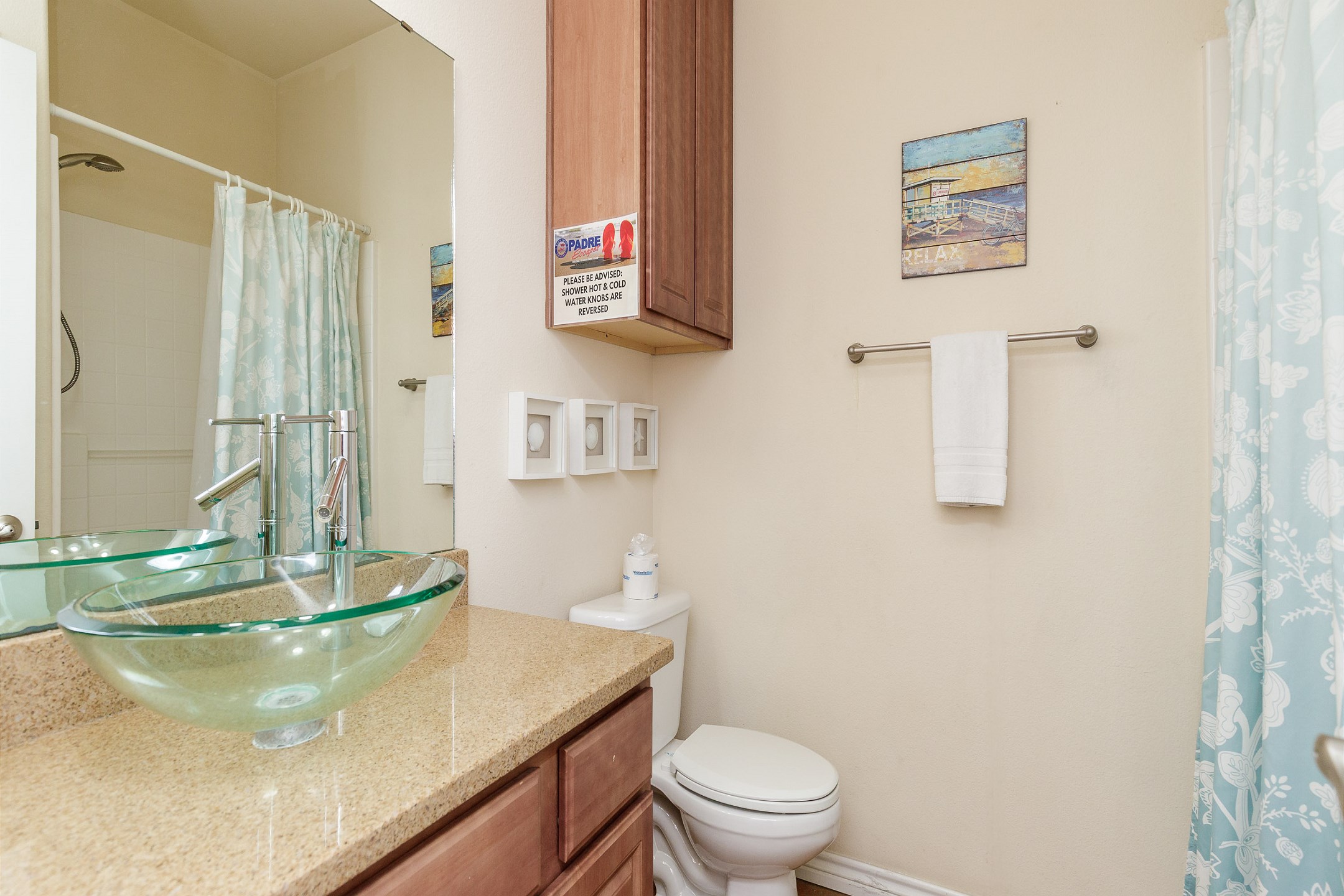 Guest bathroom with walk in shower 