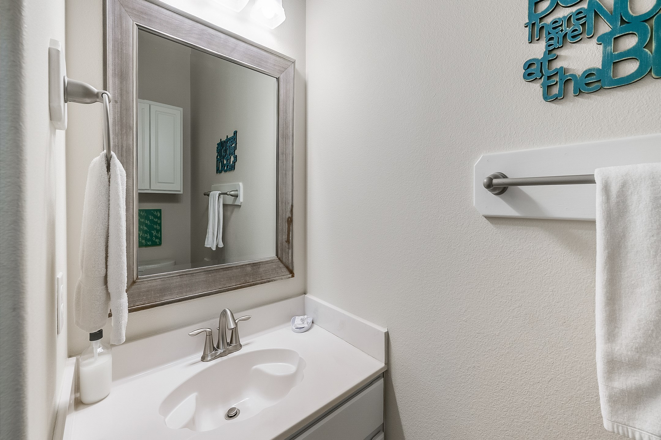 Master bathroom on the first floor with walk in shower 