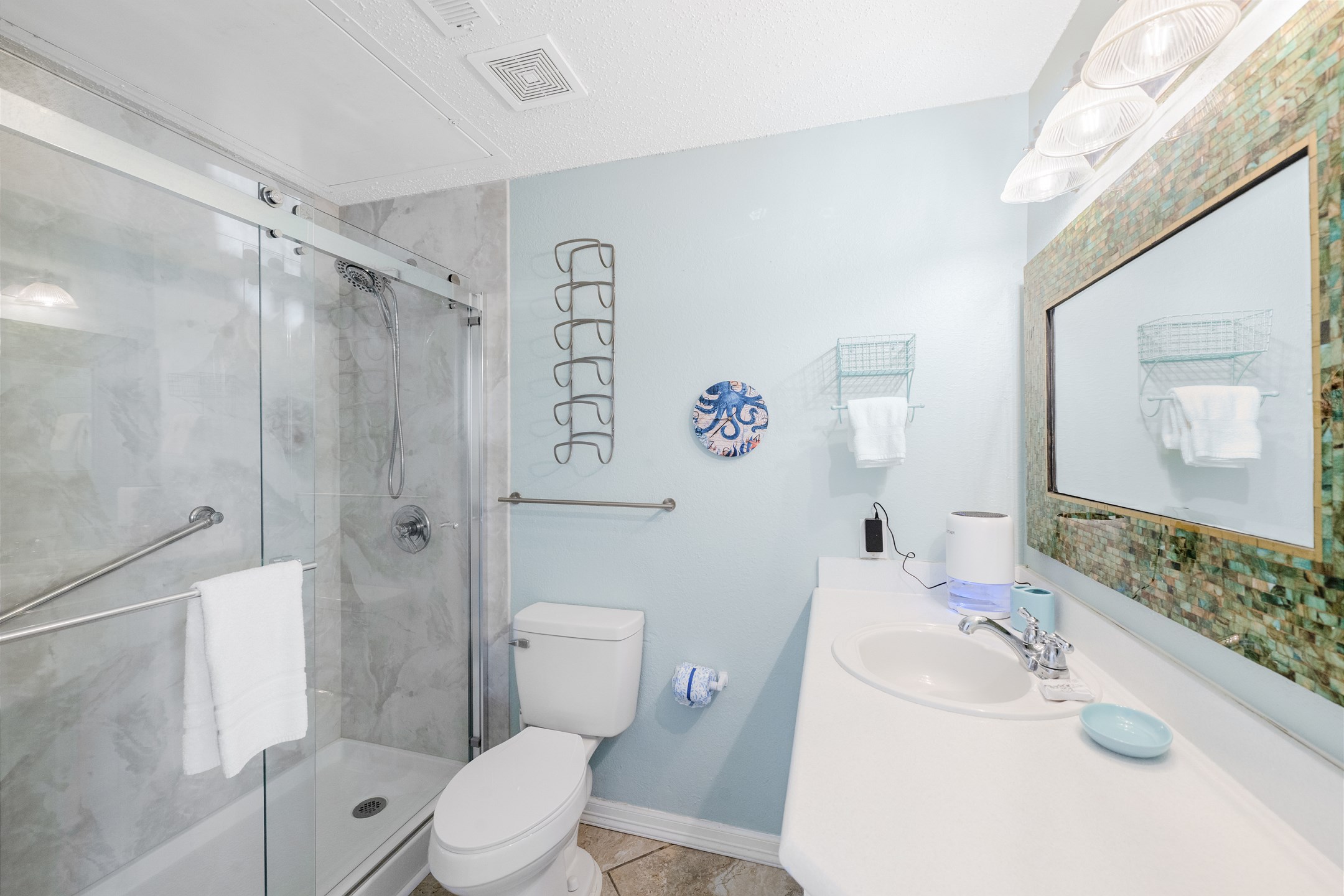 Primary bathroom with walk-in shower