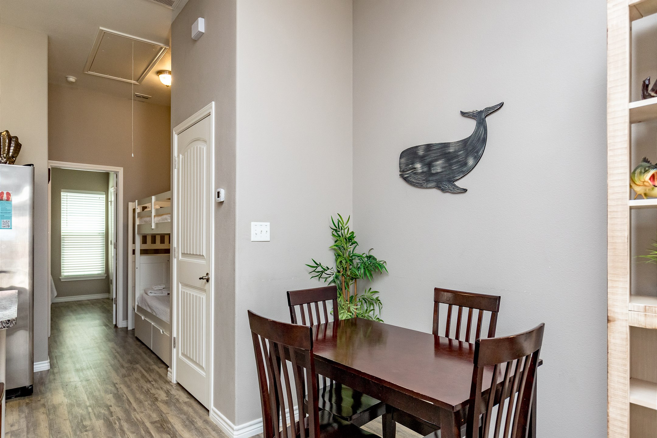 Cozy corner for breakfast nook or casual meals