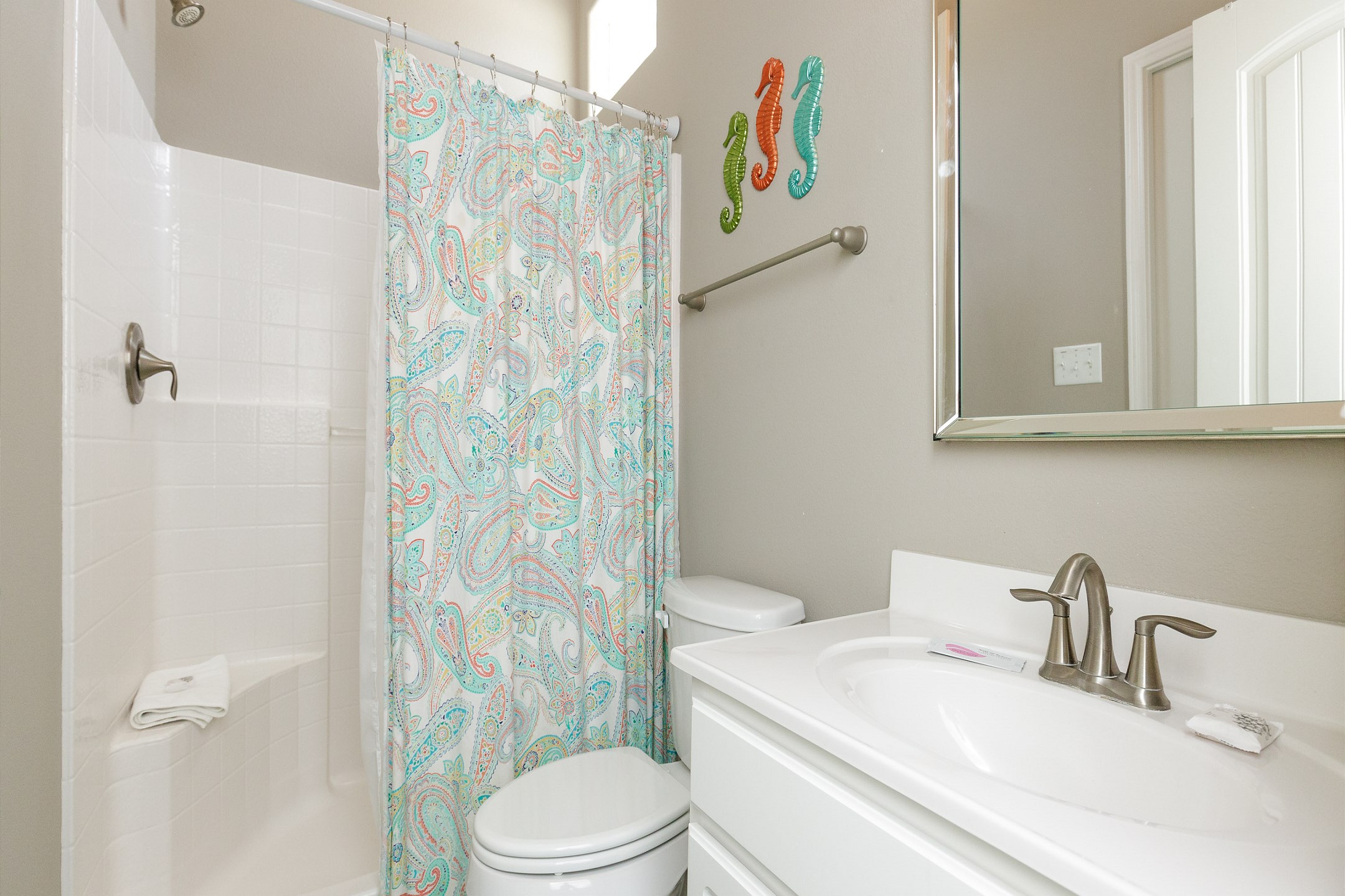 Master bathroom with walk in shower 