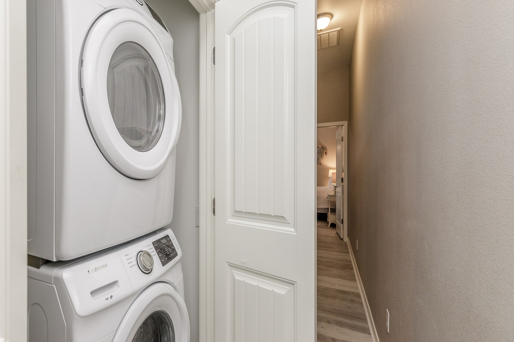 Washer and dryer in property for added convenience 