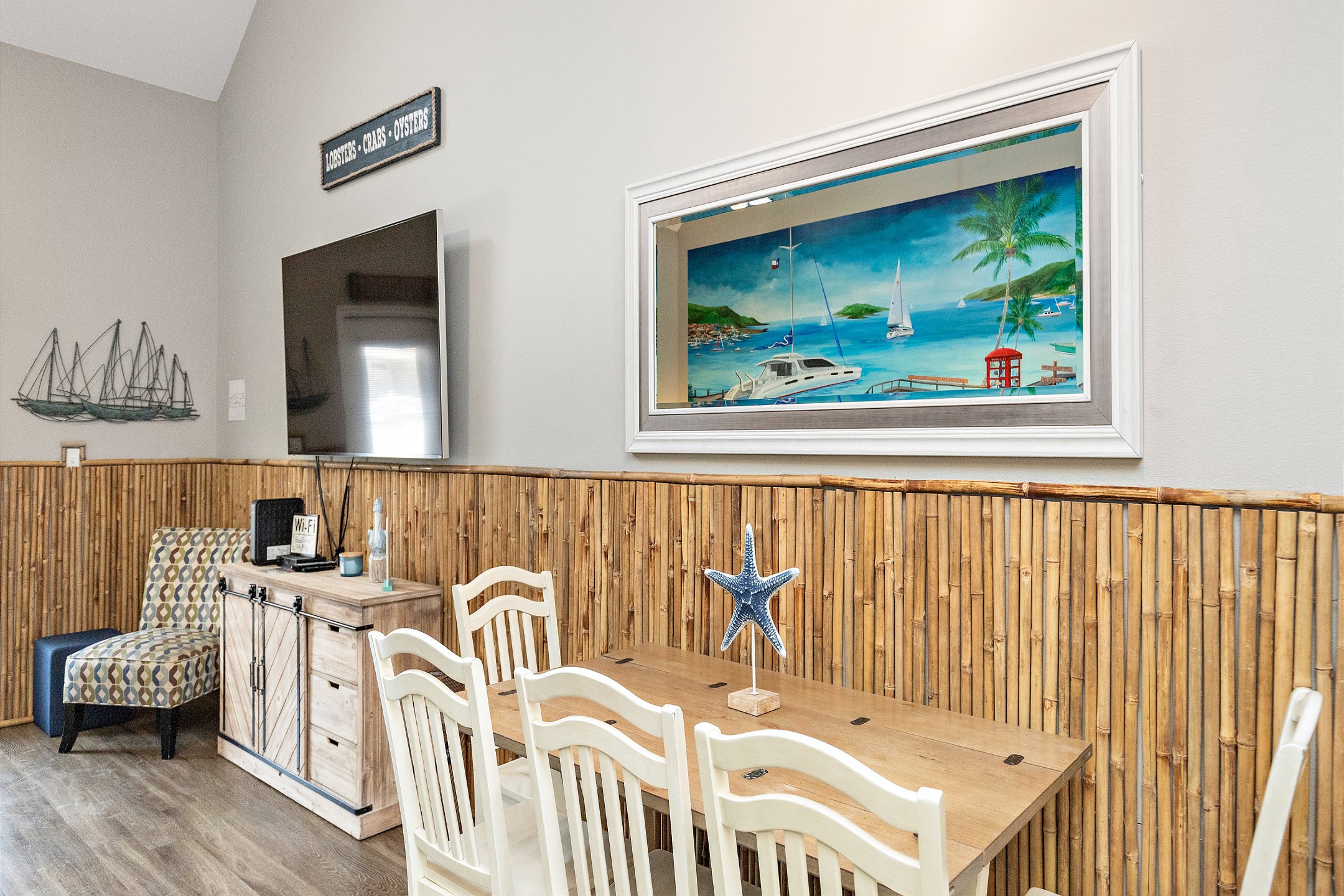 Dining space to have game night together 