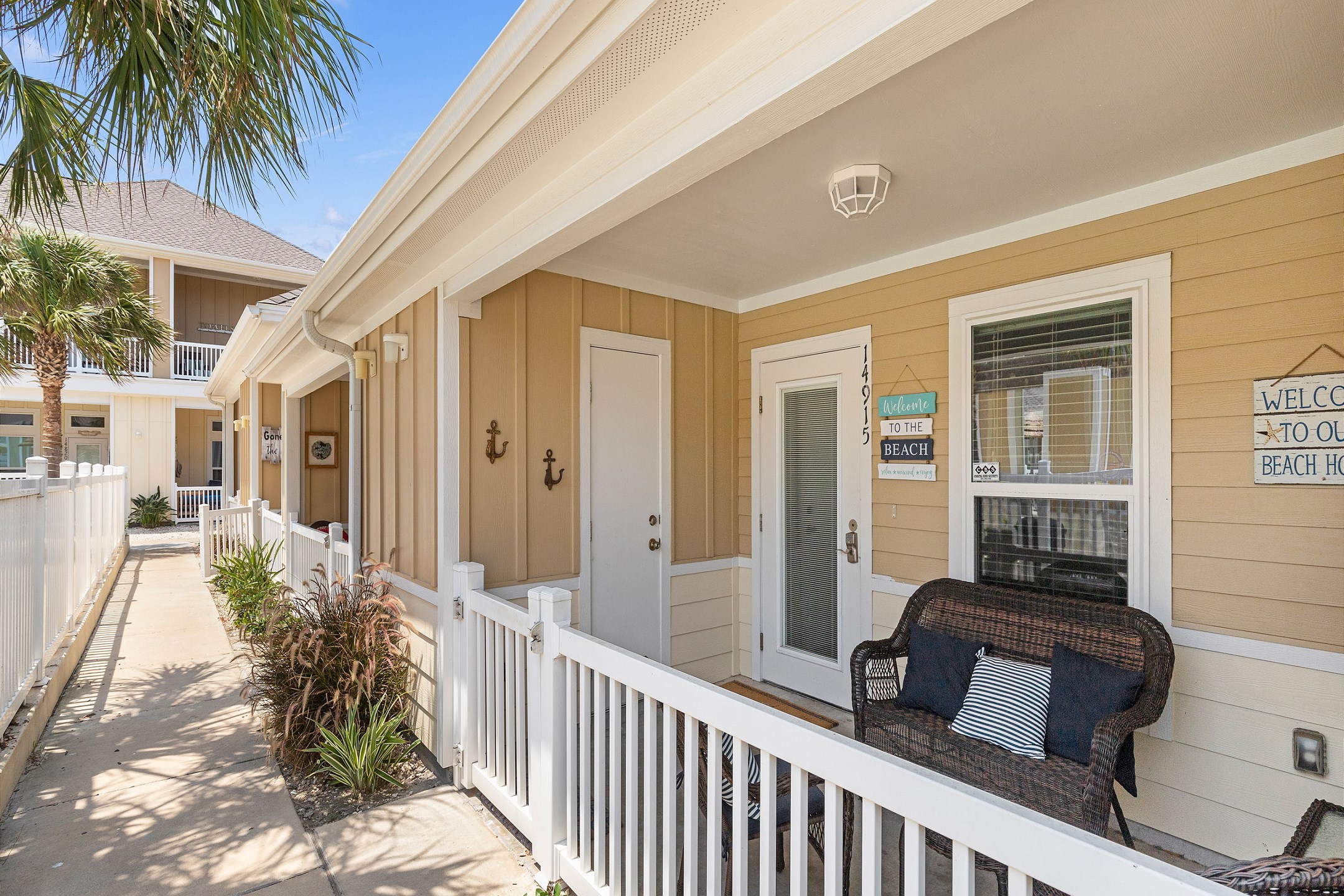 Two reserved parking spaces just behind your townhome, with easy access to the front door right across from the pool