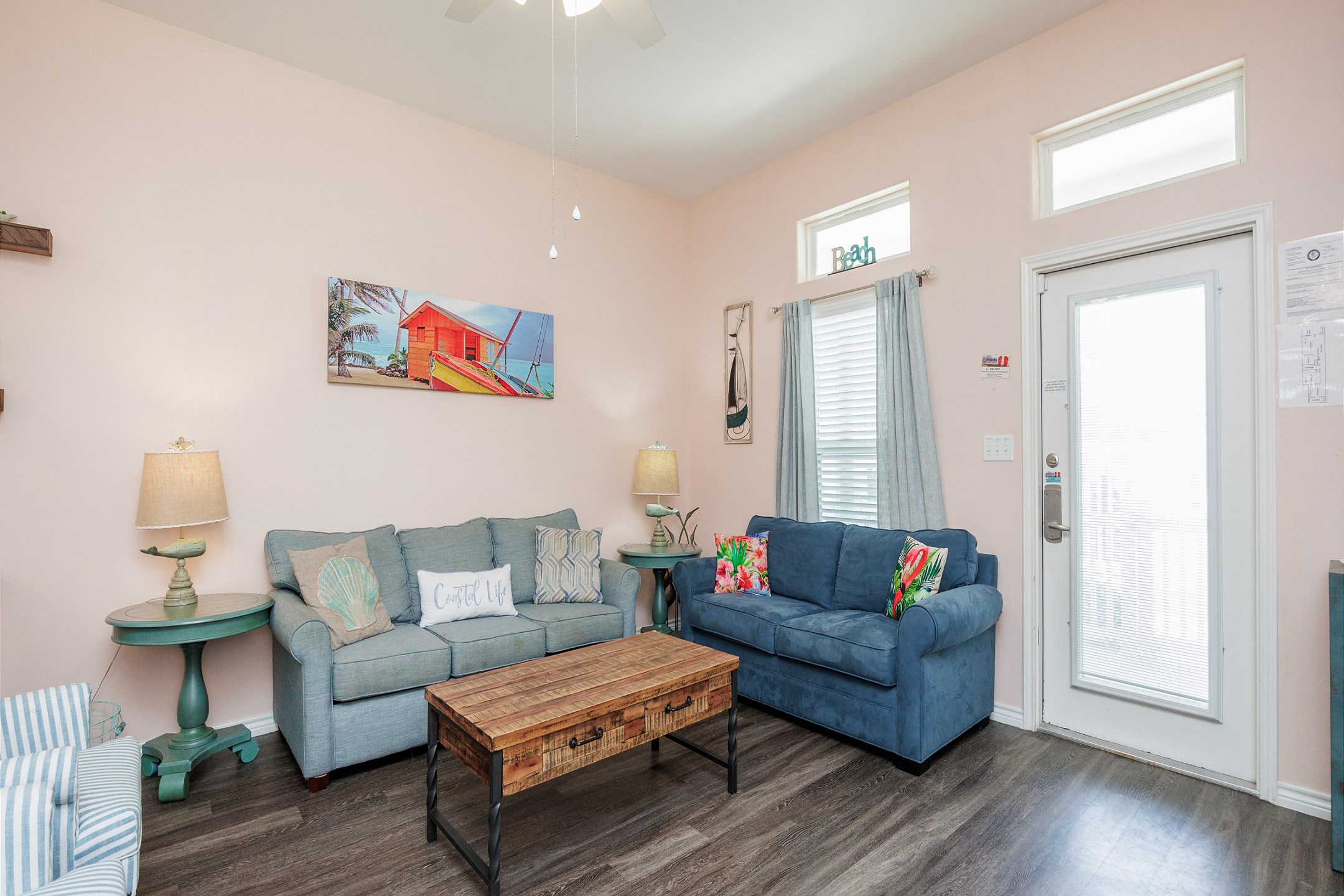 Cheerful living area perfect for family gatherings and relaxation