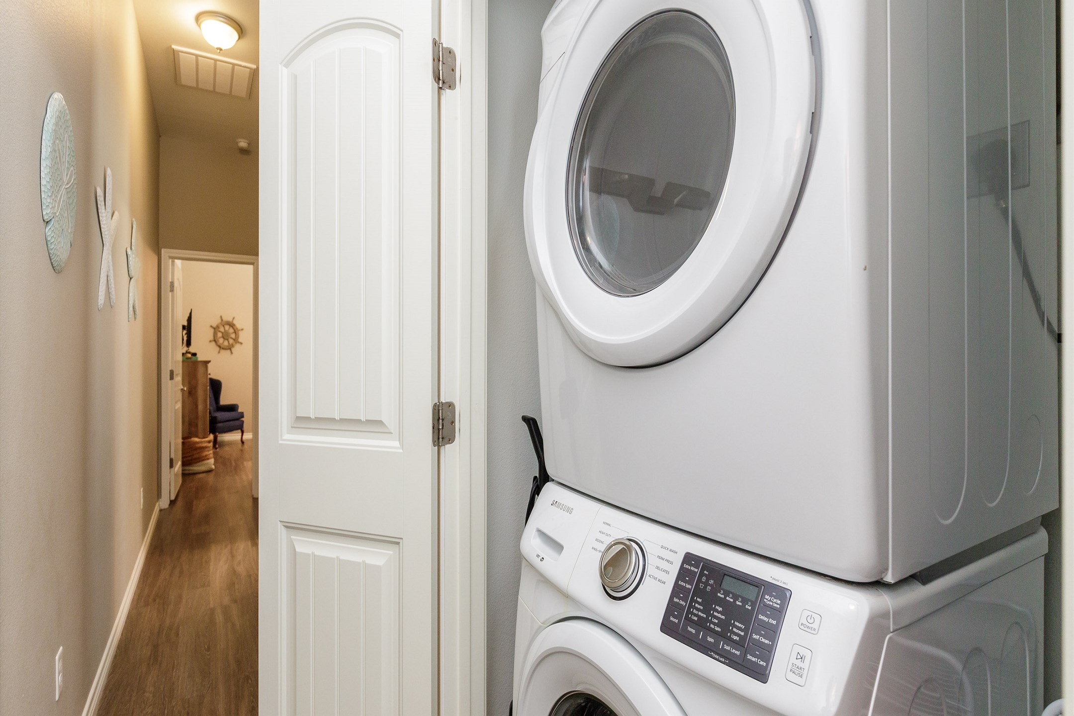 In property washer and dryer for added convenience 