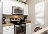 Fully equipped kitchen with updated appliances and 12 cup coffee maker 