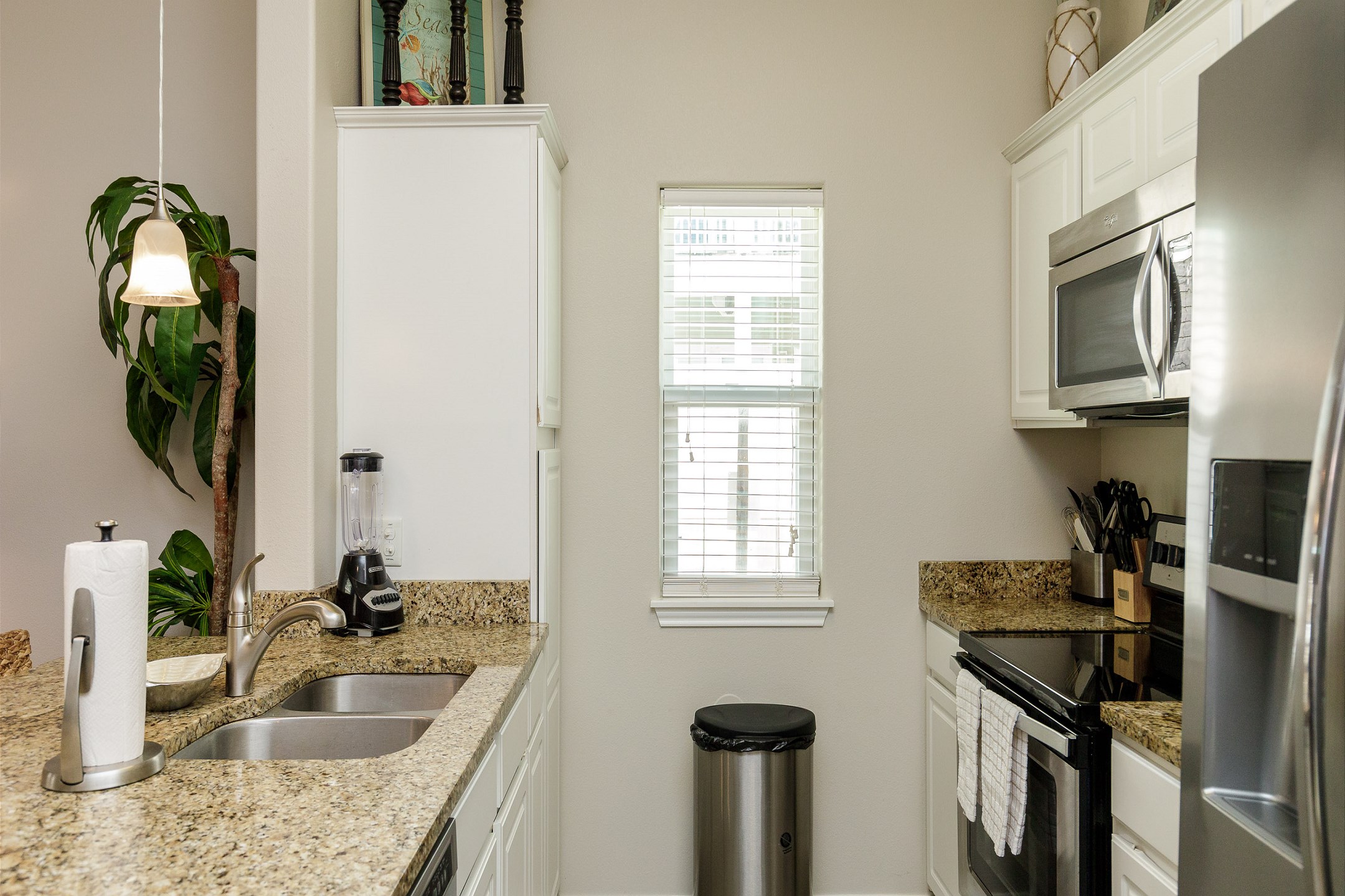 Great kitchen area to cook meals with the family 