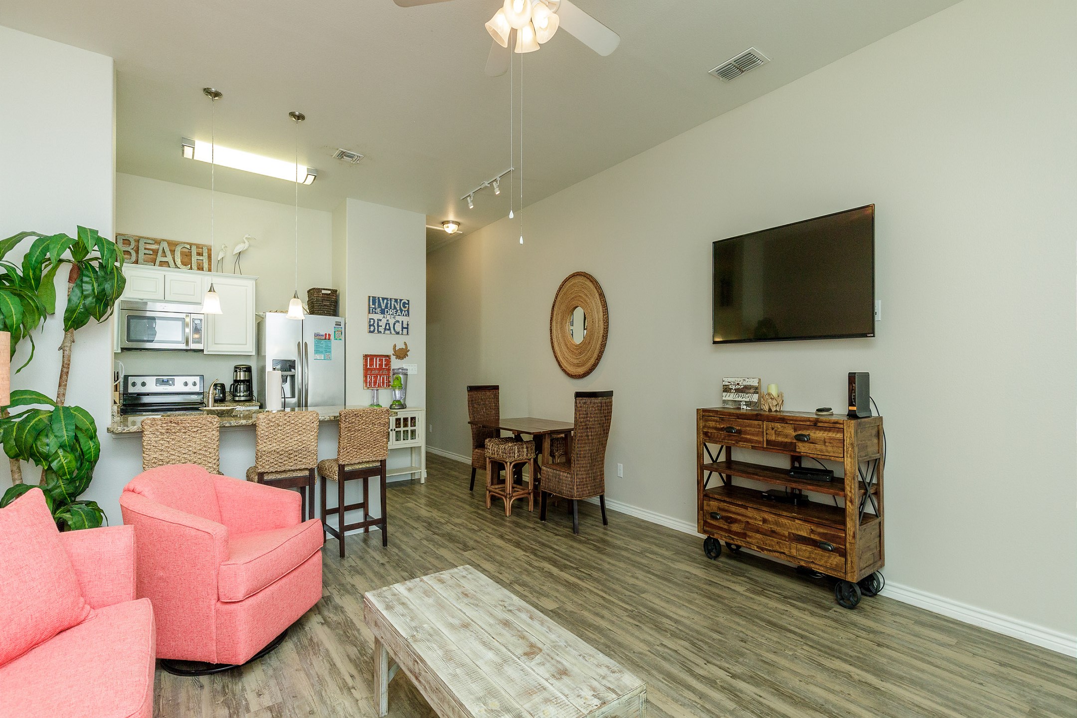 Embrace the open floor plan of this Island retreat