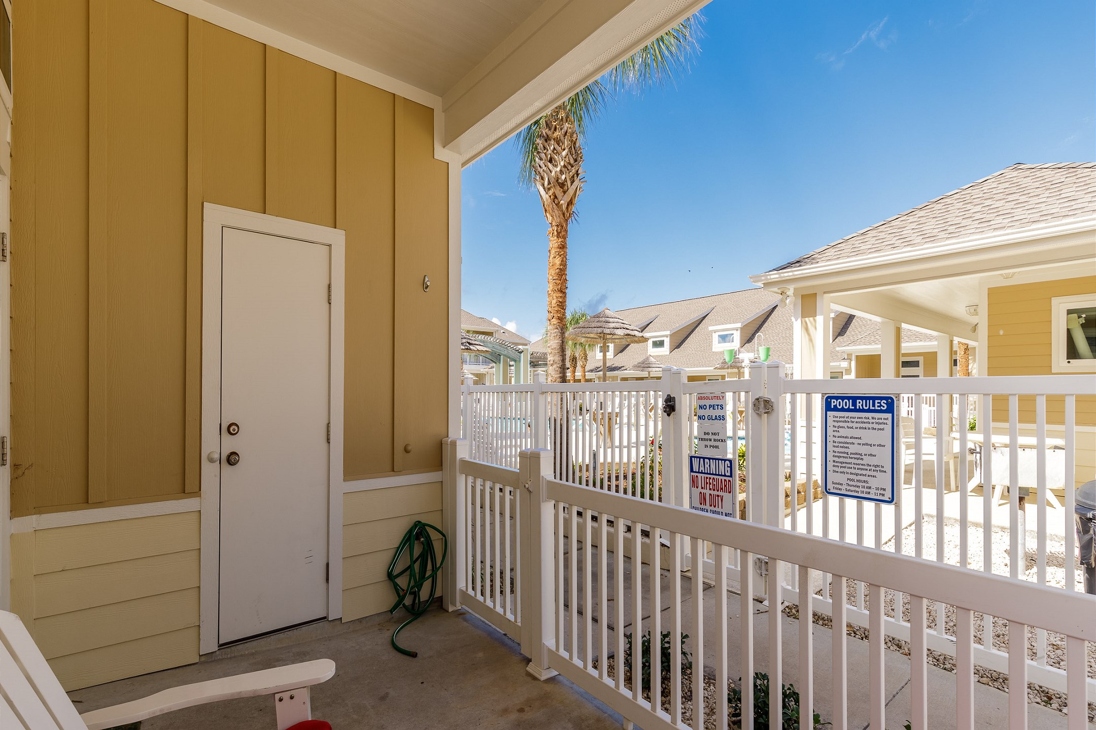 Private patio, great space to enjoy your morning cup of coffee