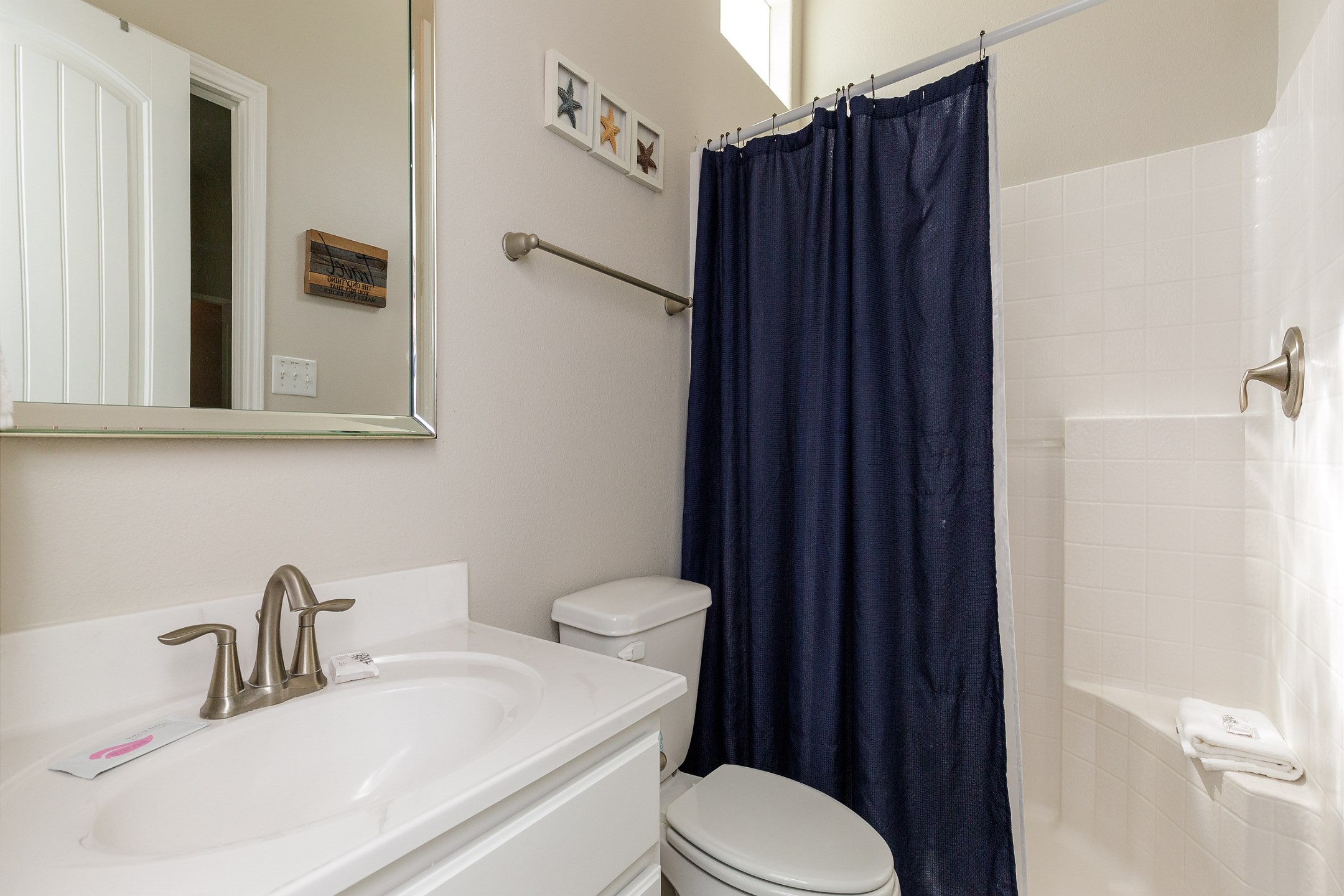 Master bathroom with walk in shower 