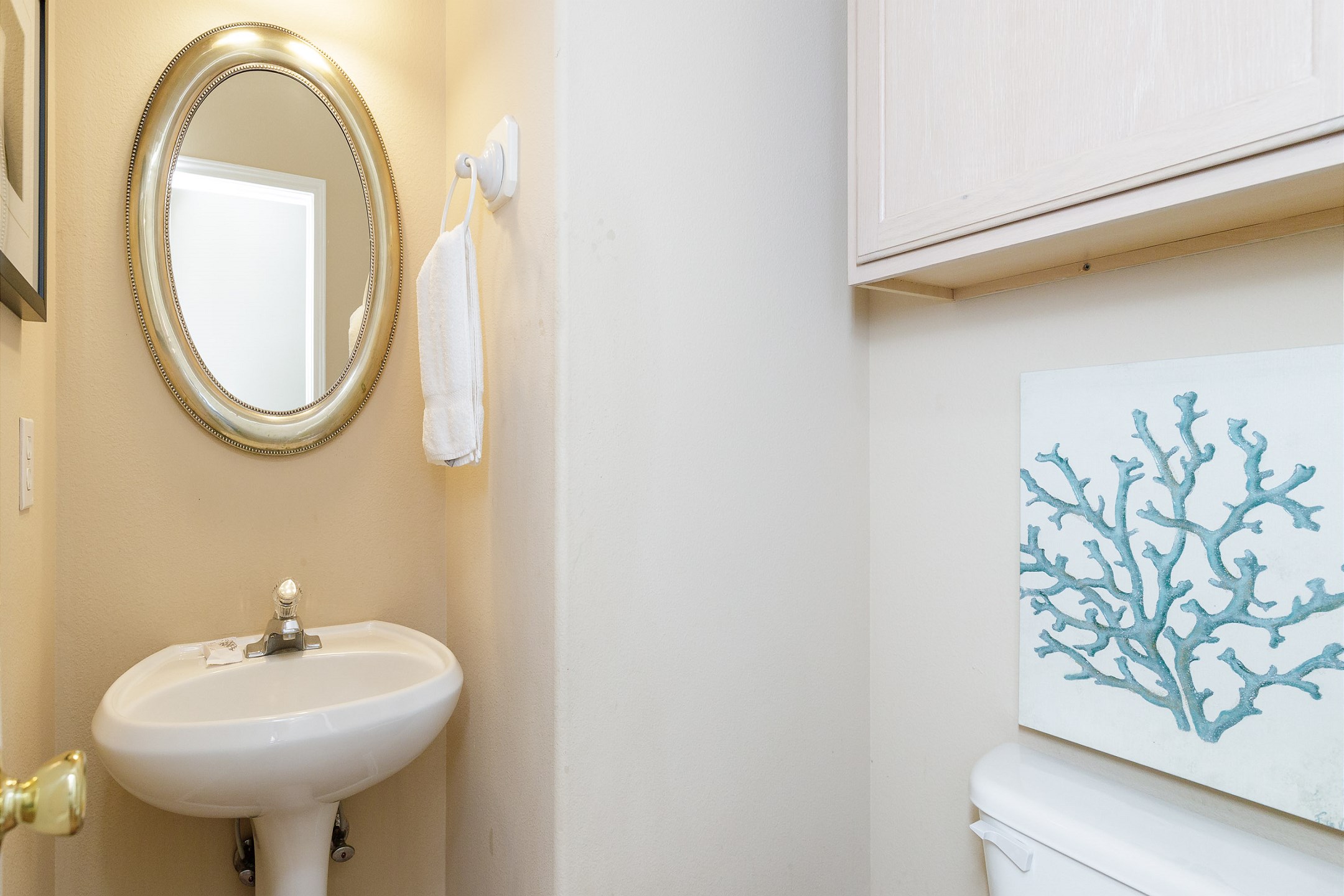 First floor half bathroom