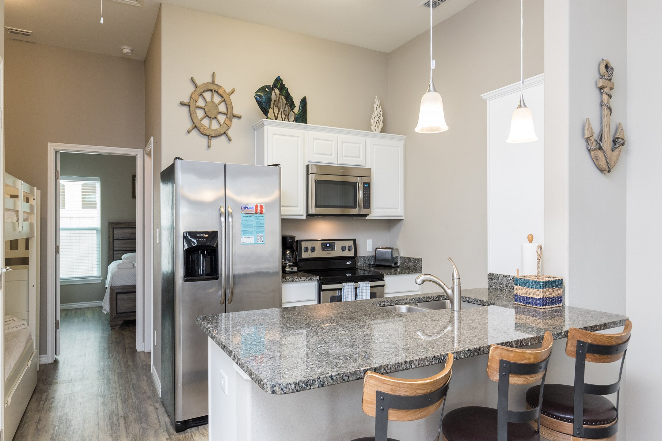 This kitchen is designed for delightful meal preparation during your getaway