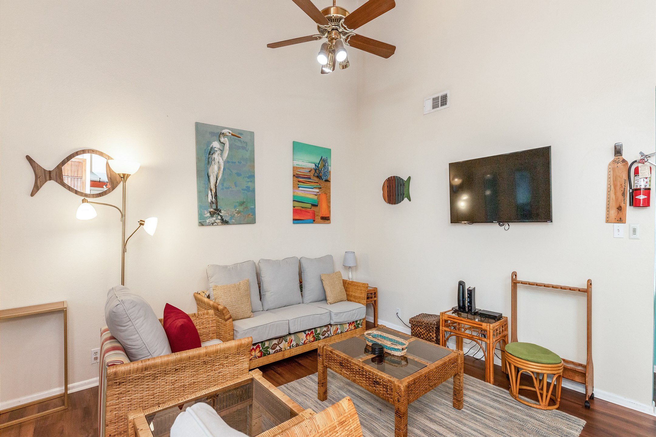 Living area with flat screen TV to enjoy and relaxing seating