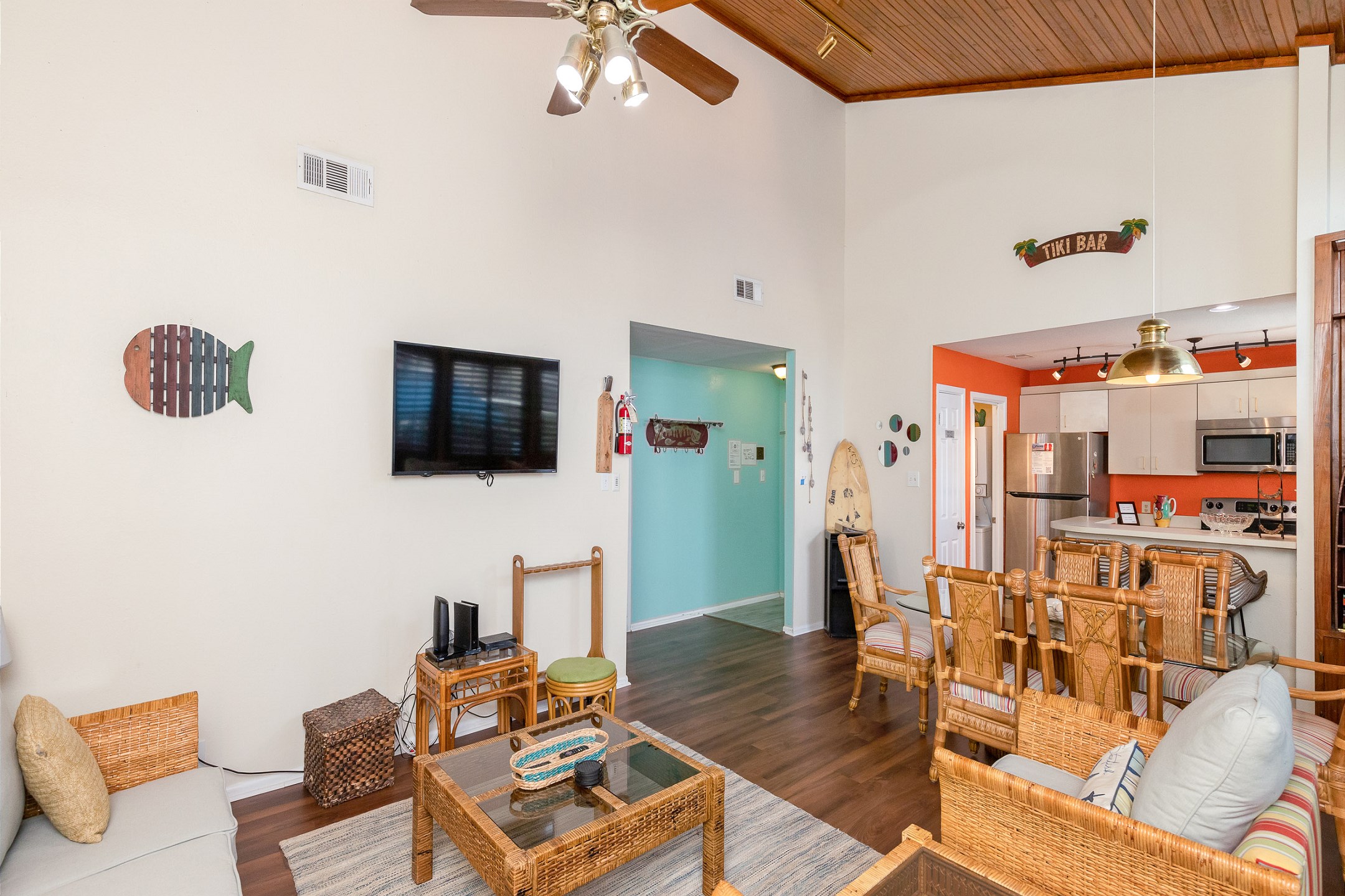 Updated living and dining space to spend time with the family 