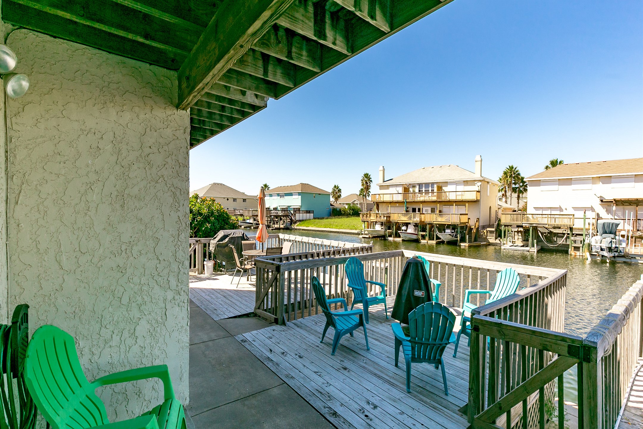 Enjoy your waterfront deck with family and friends