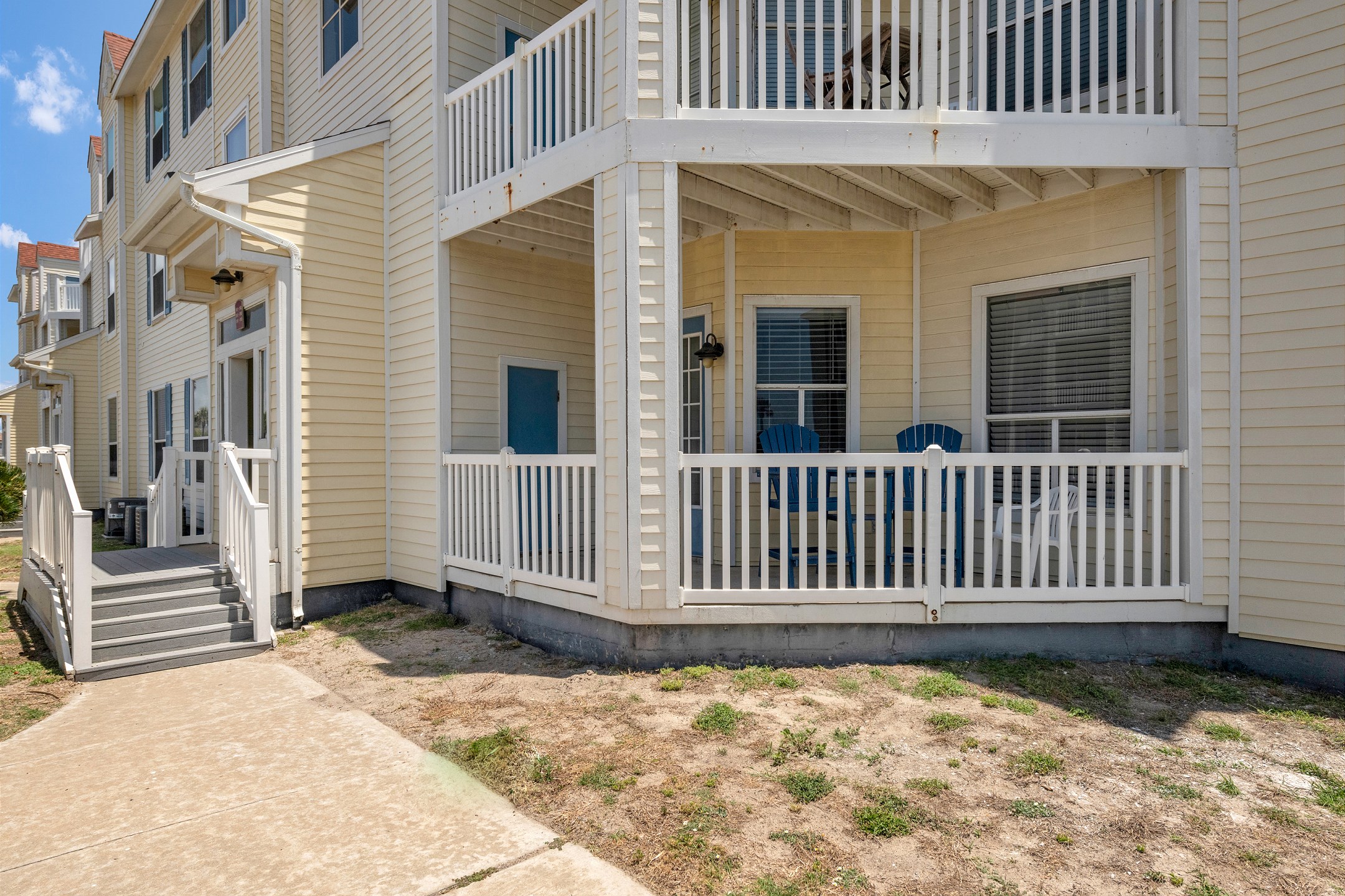 Spacious first floor patio
