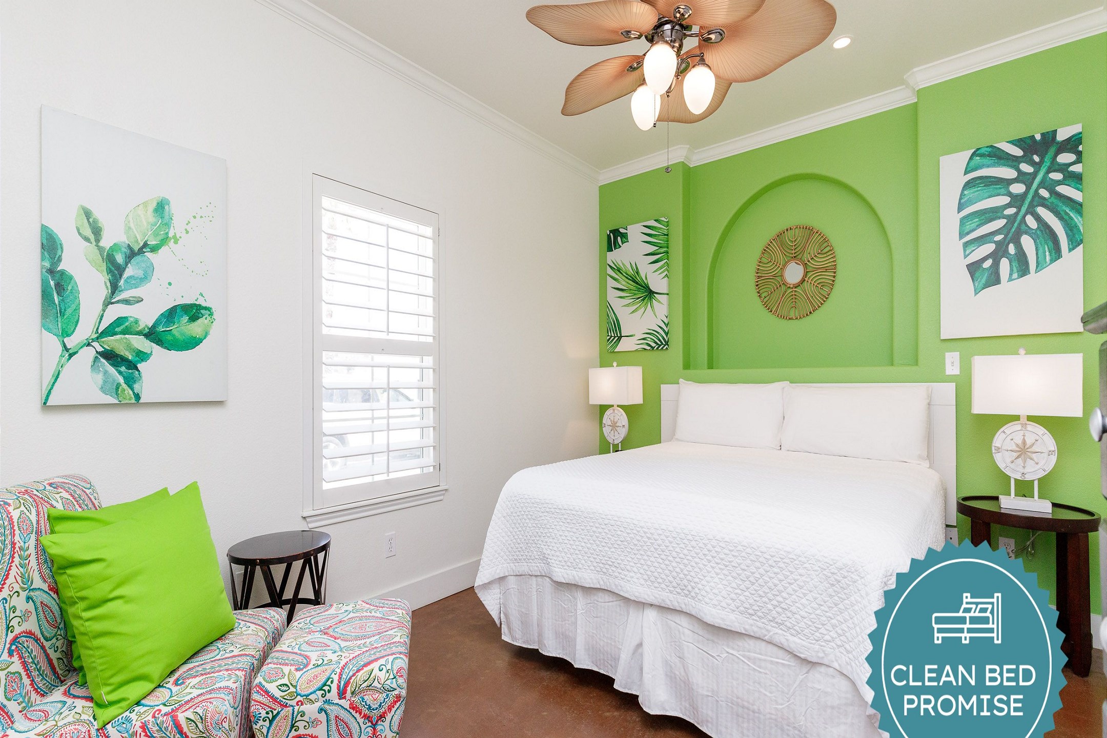 Sleep better at Padre Escapes with our exclusive Clean Bed Promise; providing fresh linens, comforters, and towels washed at high temperatures exceeding CDC recommendations, setting us apart for a truly restful vacation