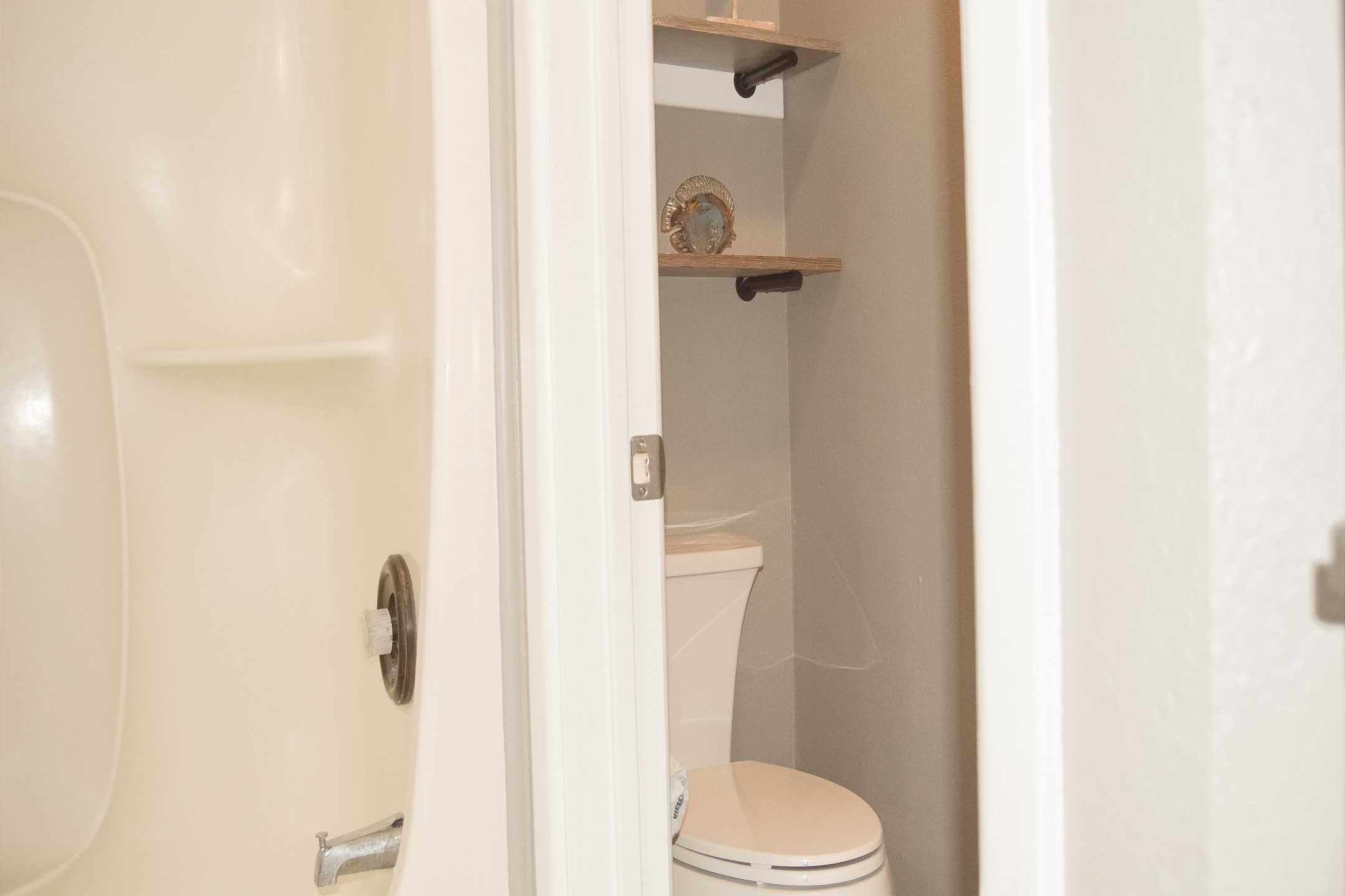 Master bathroom with double sinks, along with tub and shower 