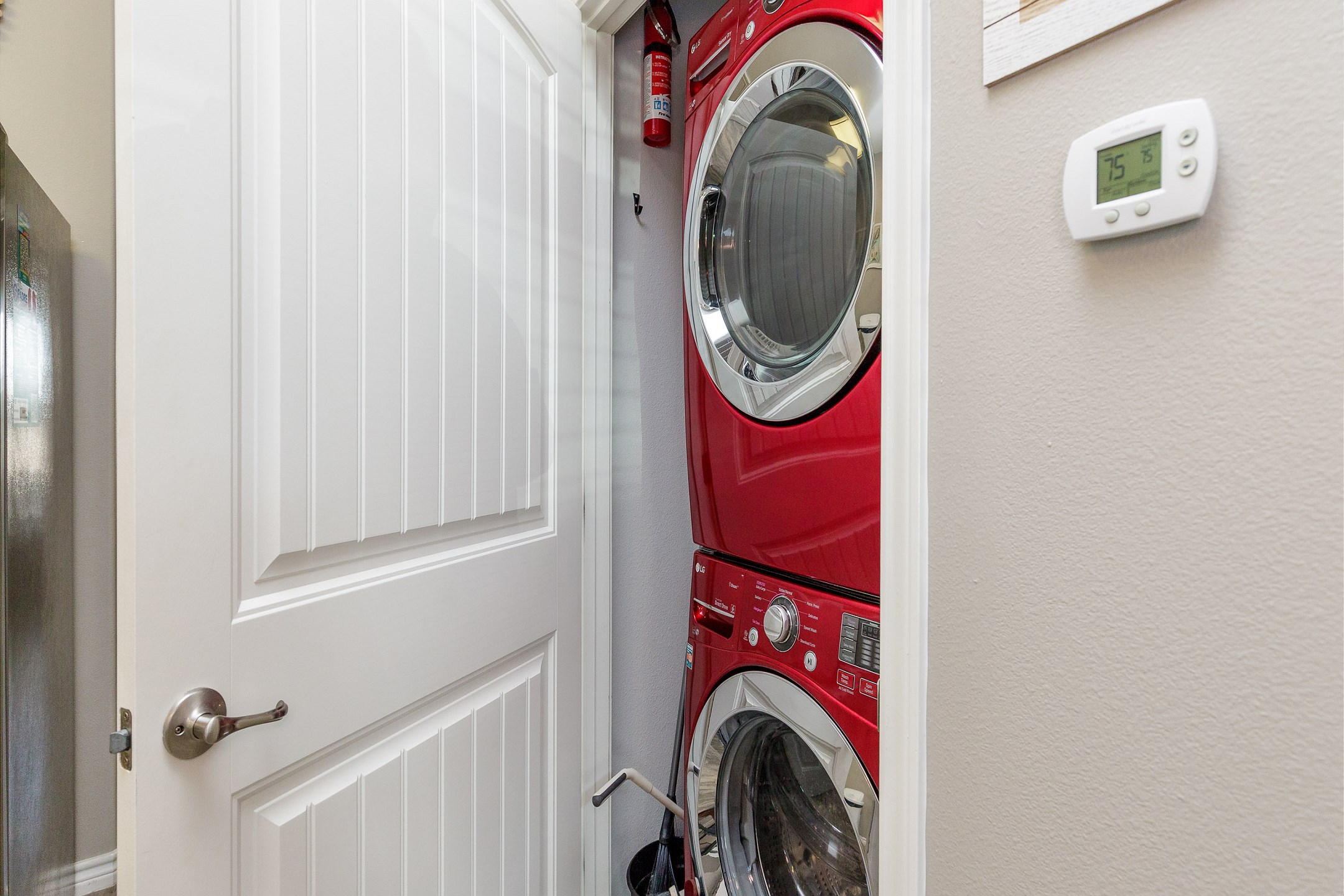Washer and dryer in property for added convenience 