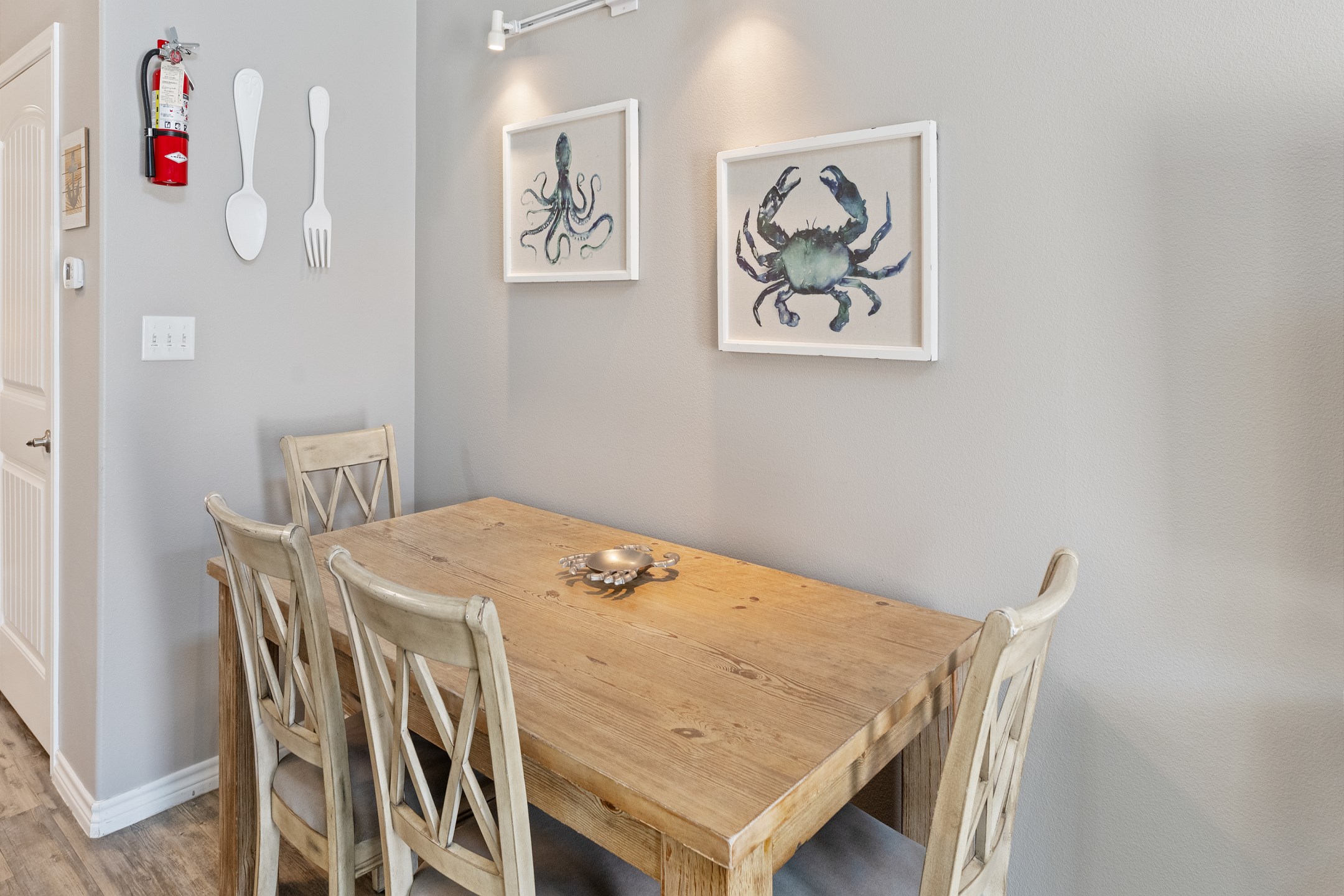 Dining area with seating for four