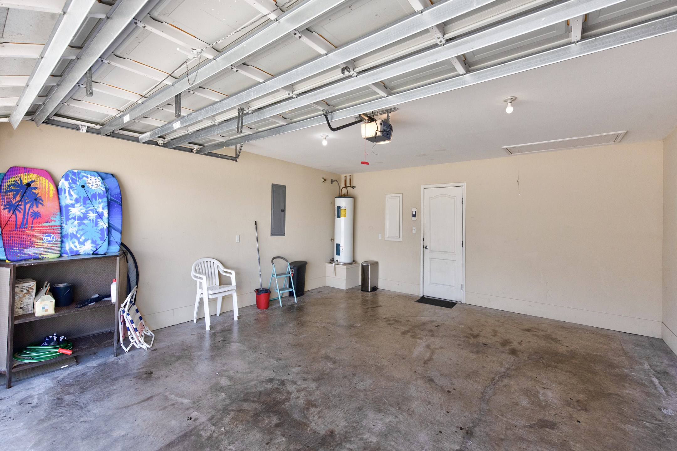 Garage access with parking for two vehicles 